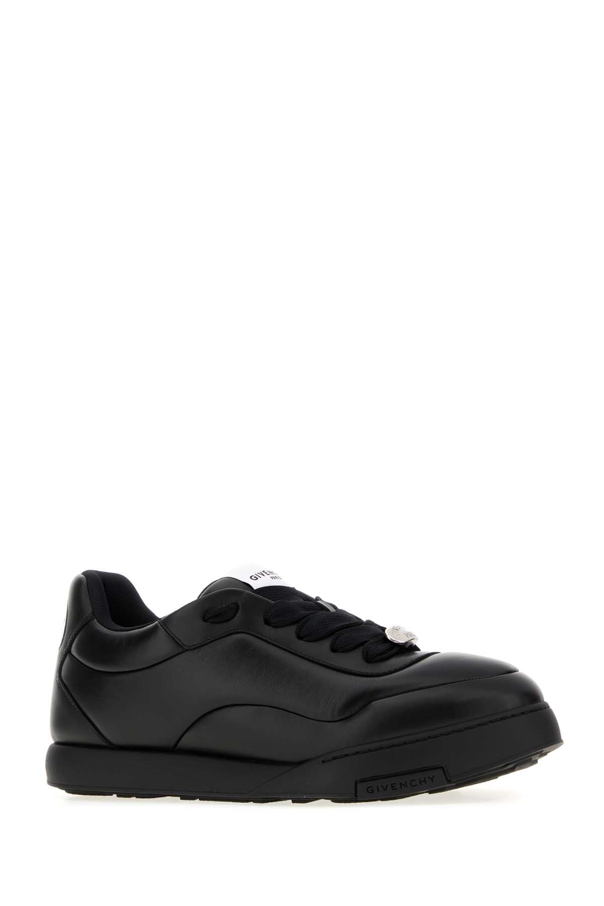 Givenchy Men Black Nappa Leather Givenchy Puffy Yard Sneakers GIVENCHY
