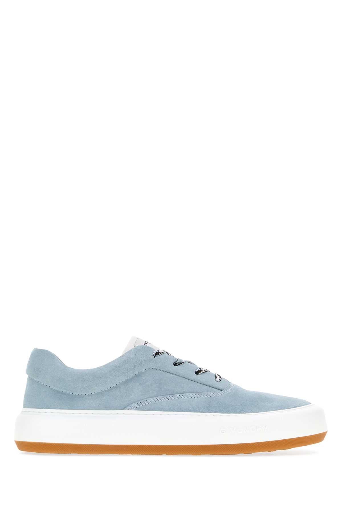 Givenchy Men Light Blue Suede New City Sneakers GIVENCHY