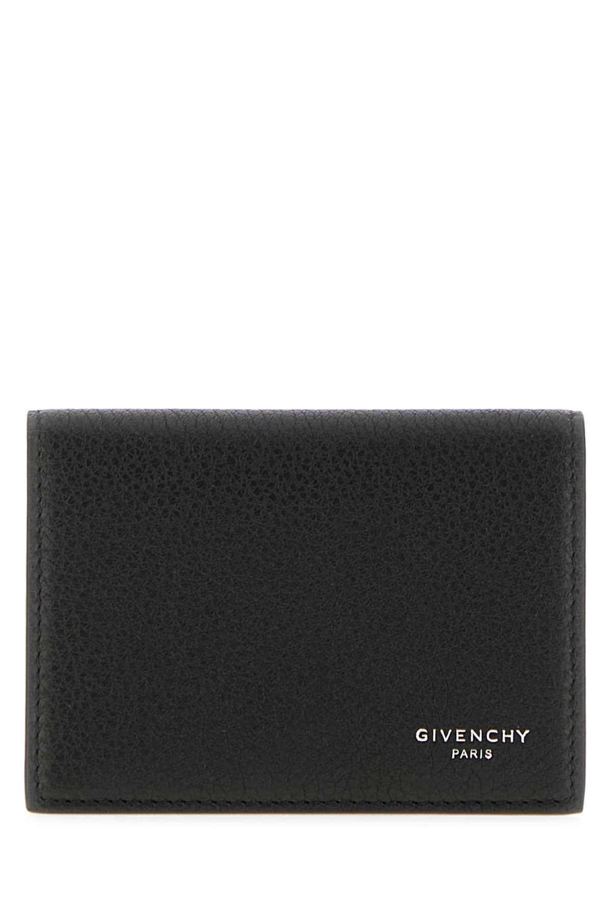 Givenchy Men Black Leather Card Holder GIVENCHY