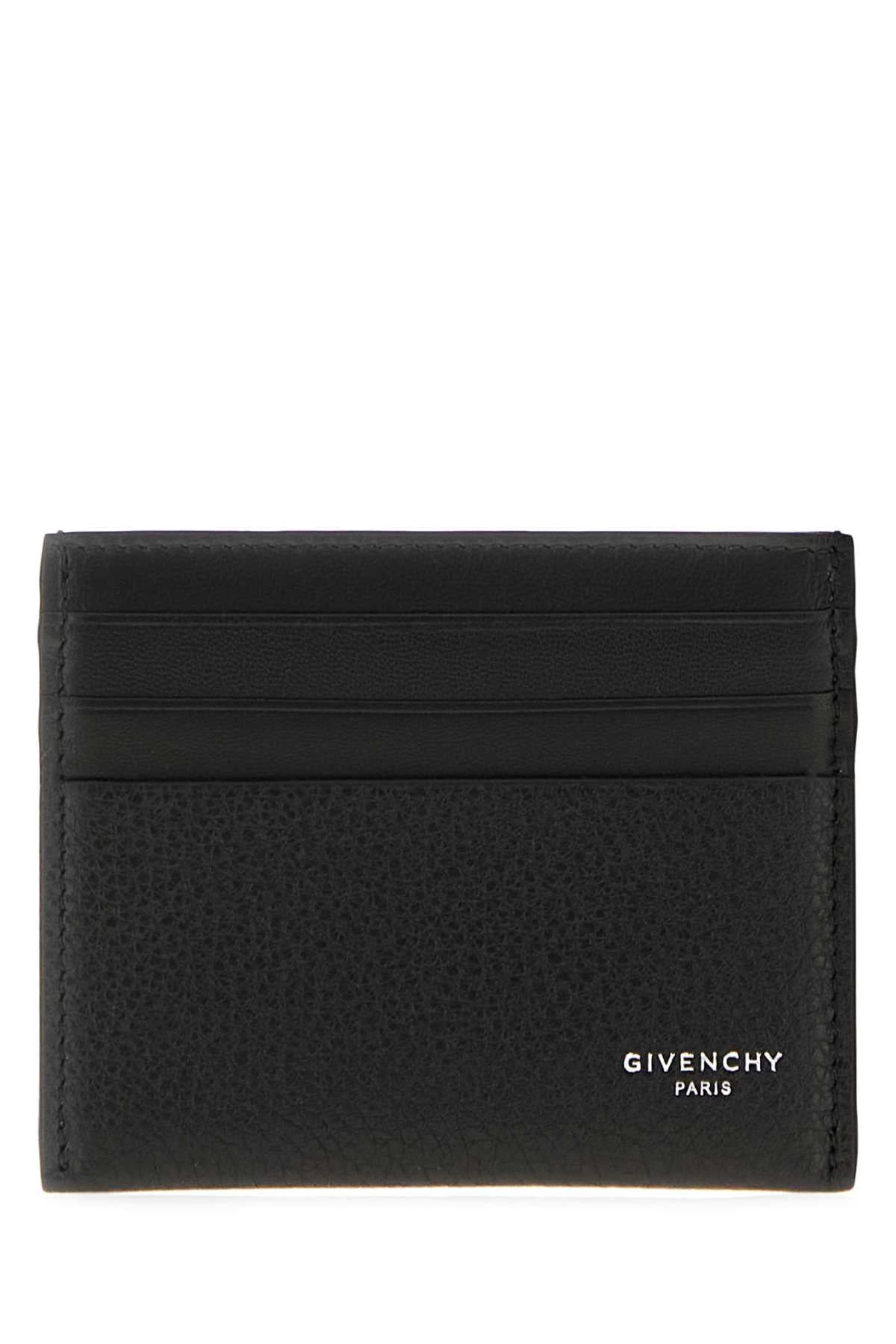 Givenchy Men Black Leather Card Holder GIVENCHY
