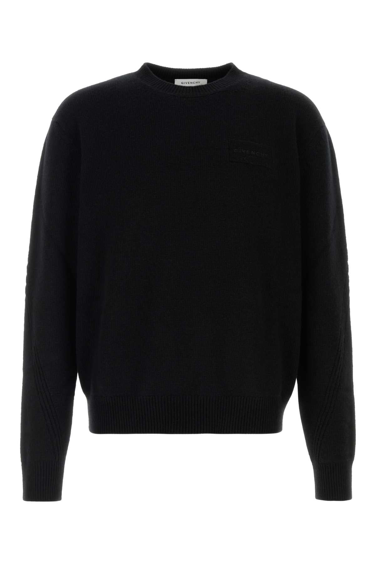 Givenchy Men Black Wool Blend Sweater GIVENCHY