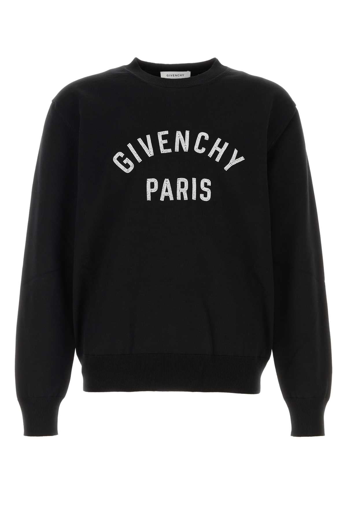 Givenchy Men Black Cotton Sweater