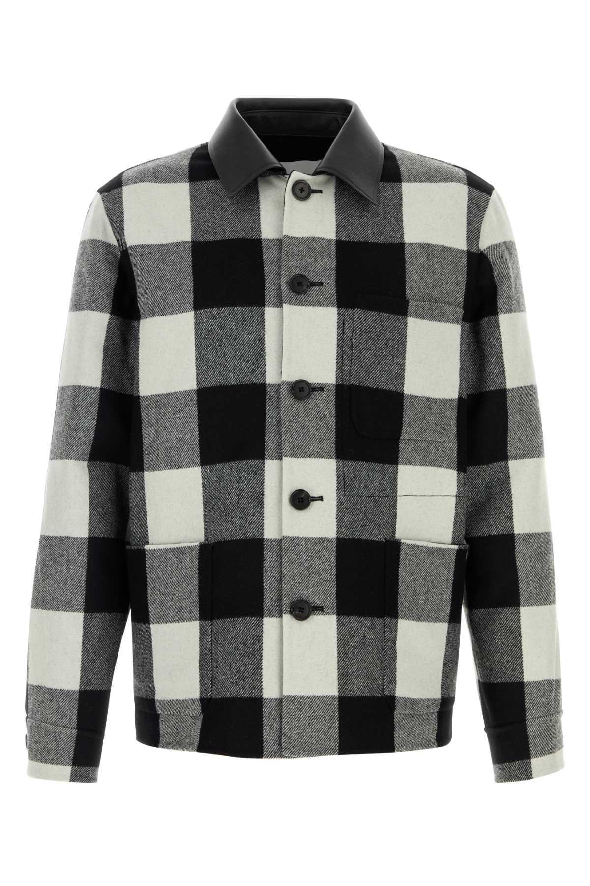 Givenchy Men Embroidered Wool Shirt GIVENCHY