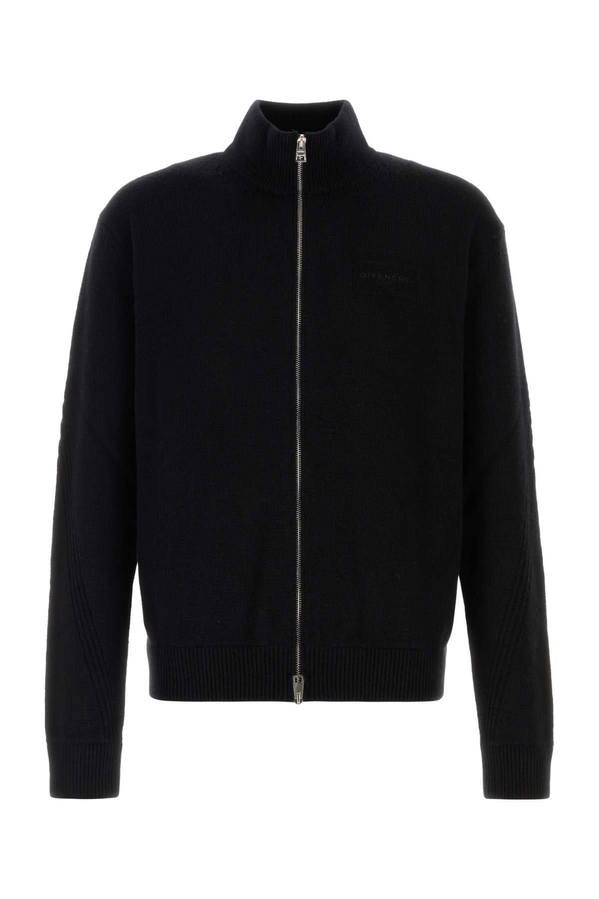 Givenchy Men Black Wool Blend Cardigan GIVENCHY