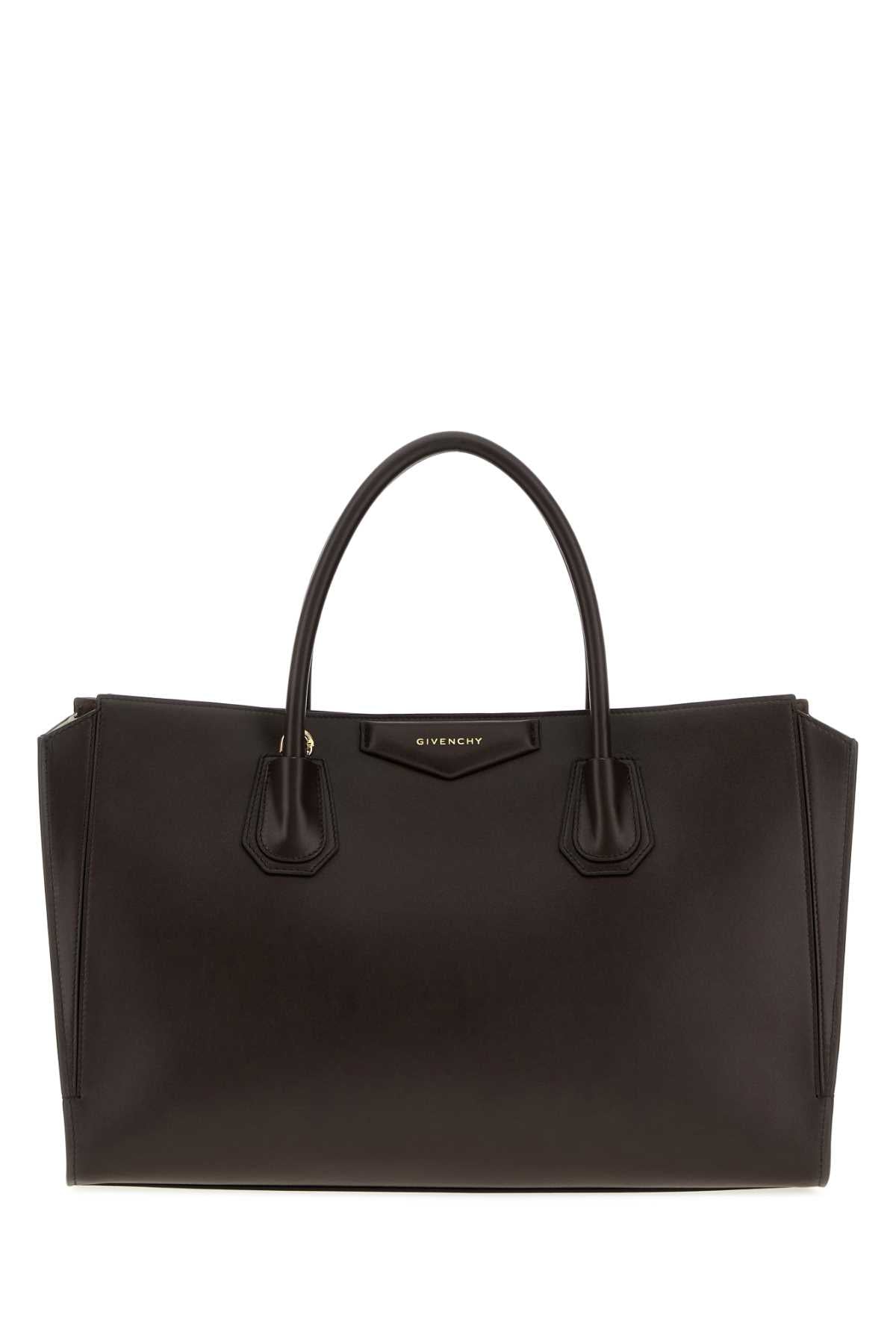 Givenchy Women Dark Brown Leather Medium Antigona Catchall Shopping Bag GIVENCHY