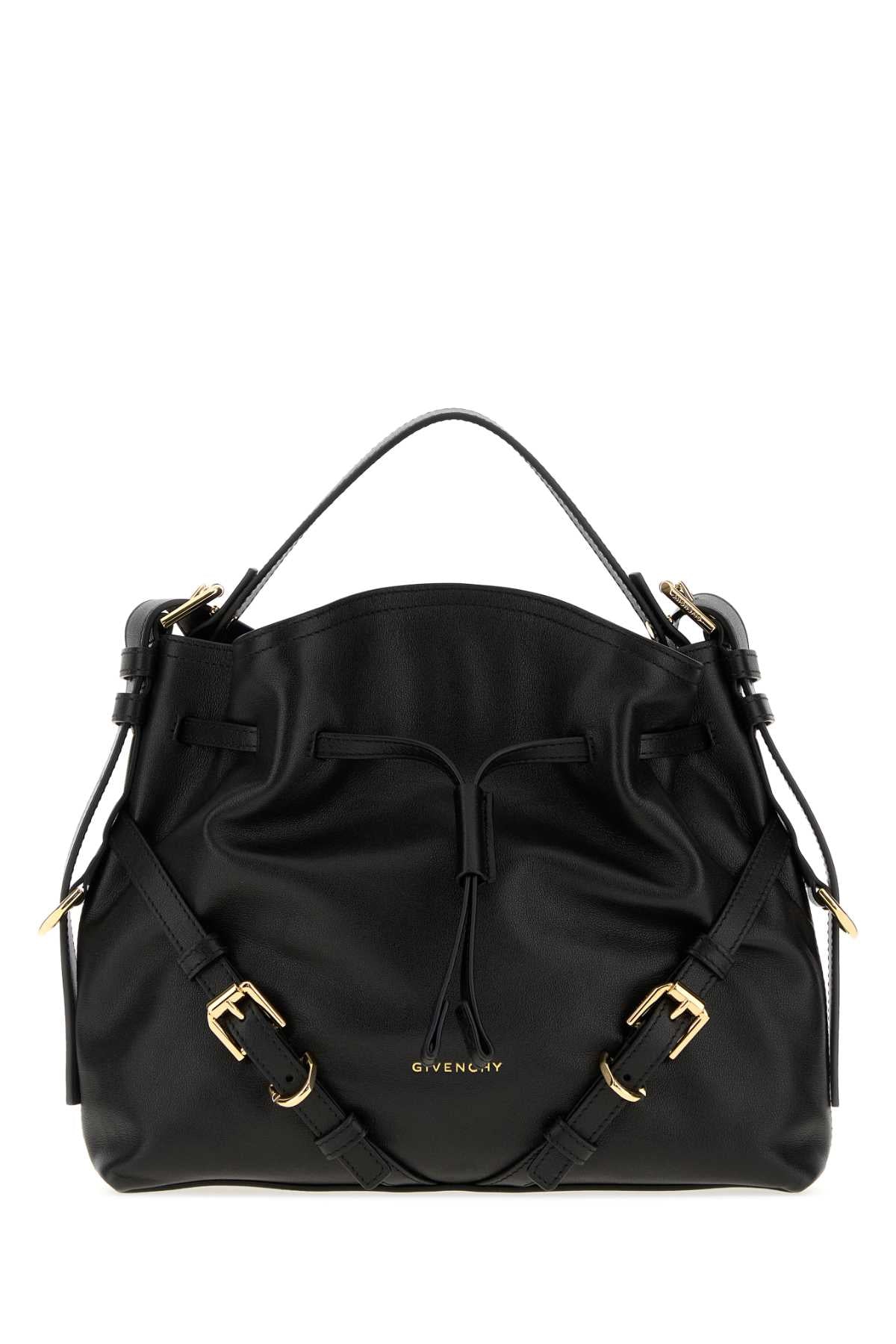 Givenchy Women Black Leather Small Voyou Bucket Bag GIVENCHY