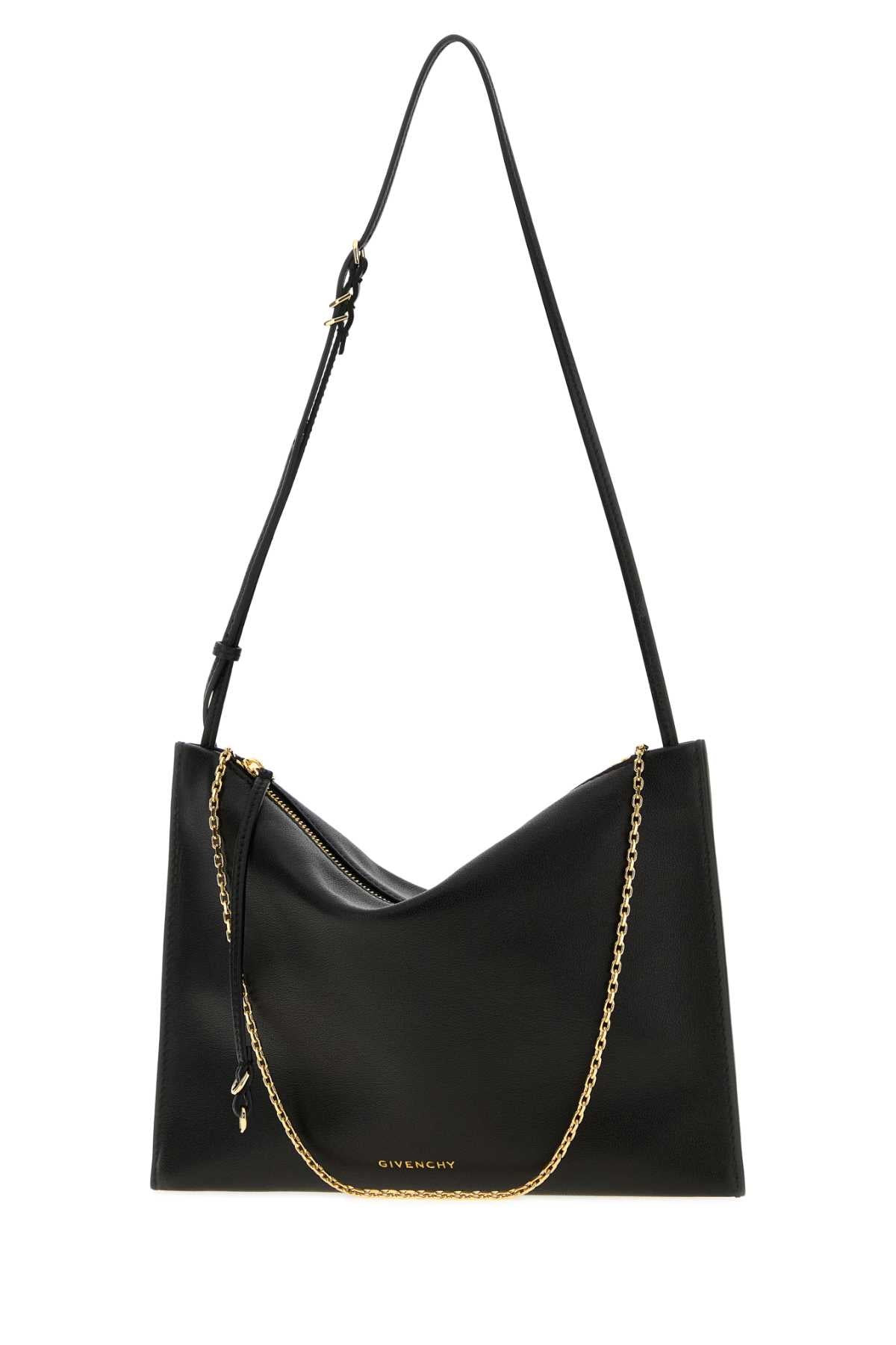 Givenchy Women Black Leather Voyou Shoulder Bag GIVENCHY