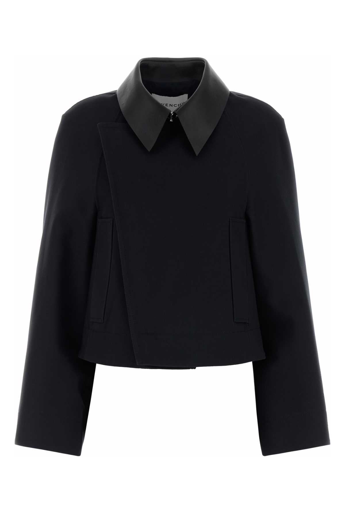 Givenchy Women Black Cotton Blend Jacket GIVENCHY