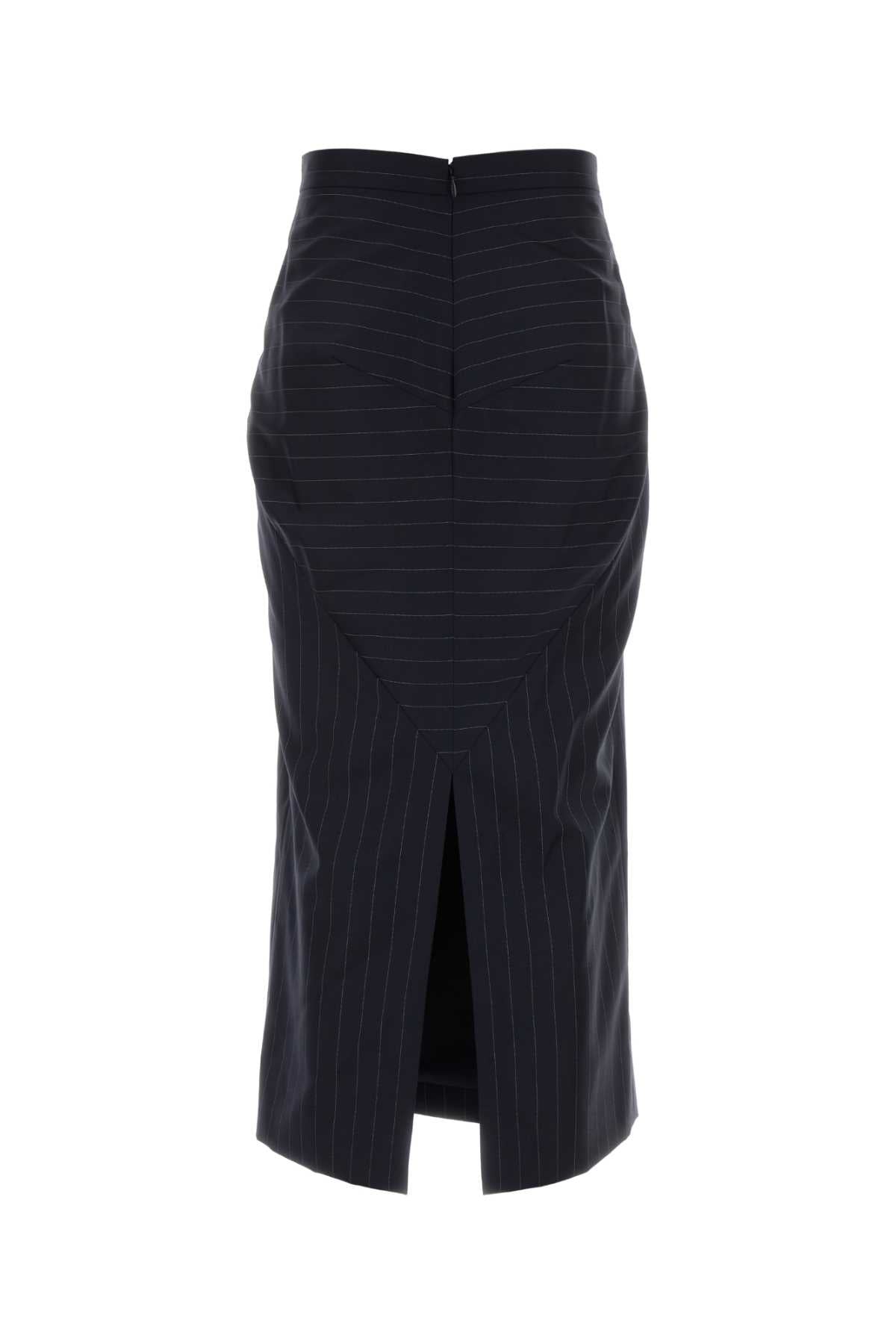 Givenchy Women Embroidered Wool Skirt GIVENCHY