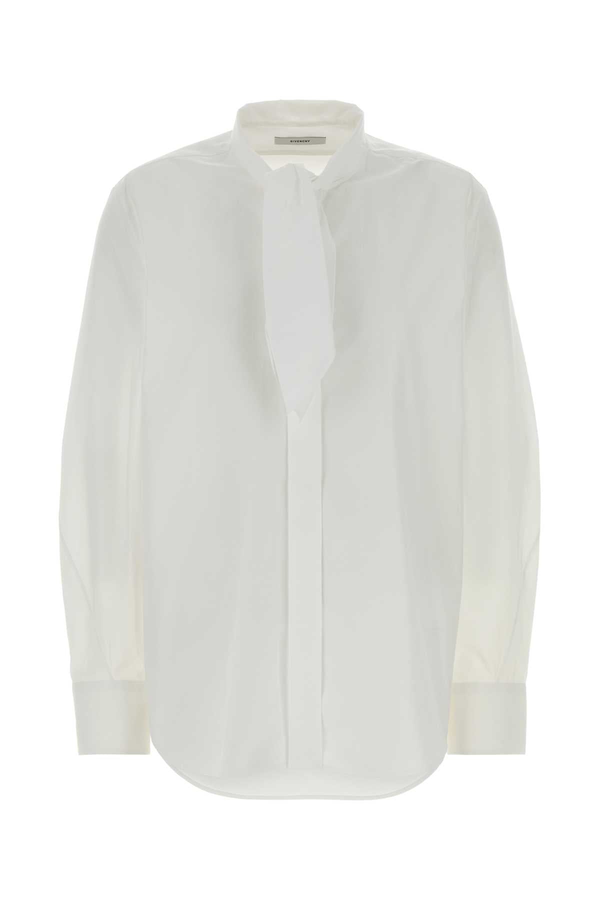 Givenchy Women White Poplin Shirt GIVENCHY