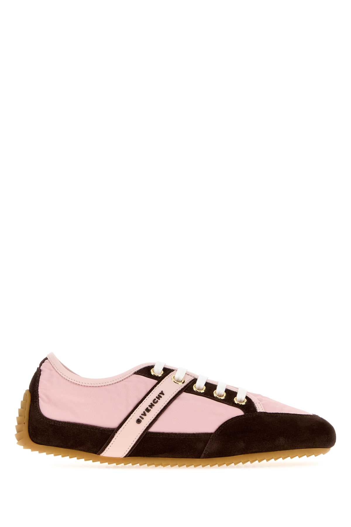 Givenchy Women Two-Tone Nylon And Suede Slim Sneakers GIVENCHY
