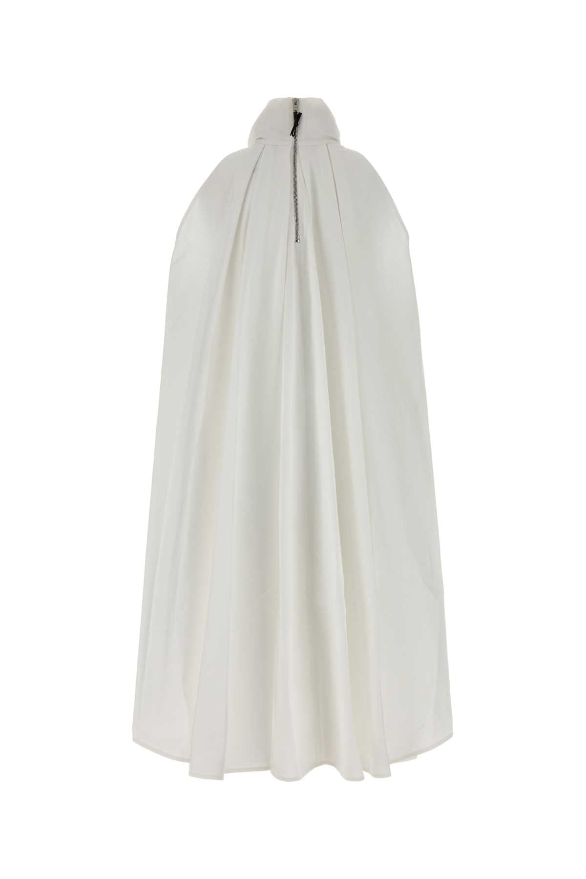 Givenchy Women White Poplin Mini Dress GIVENCHY