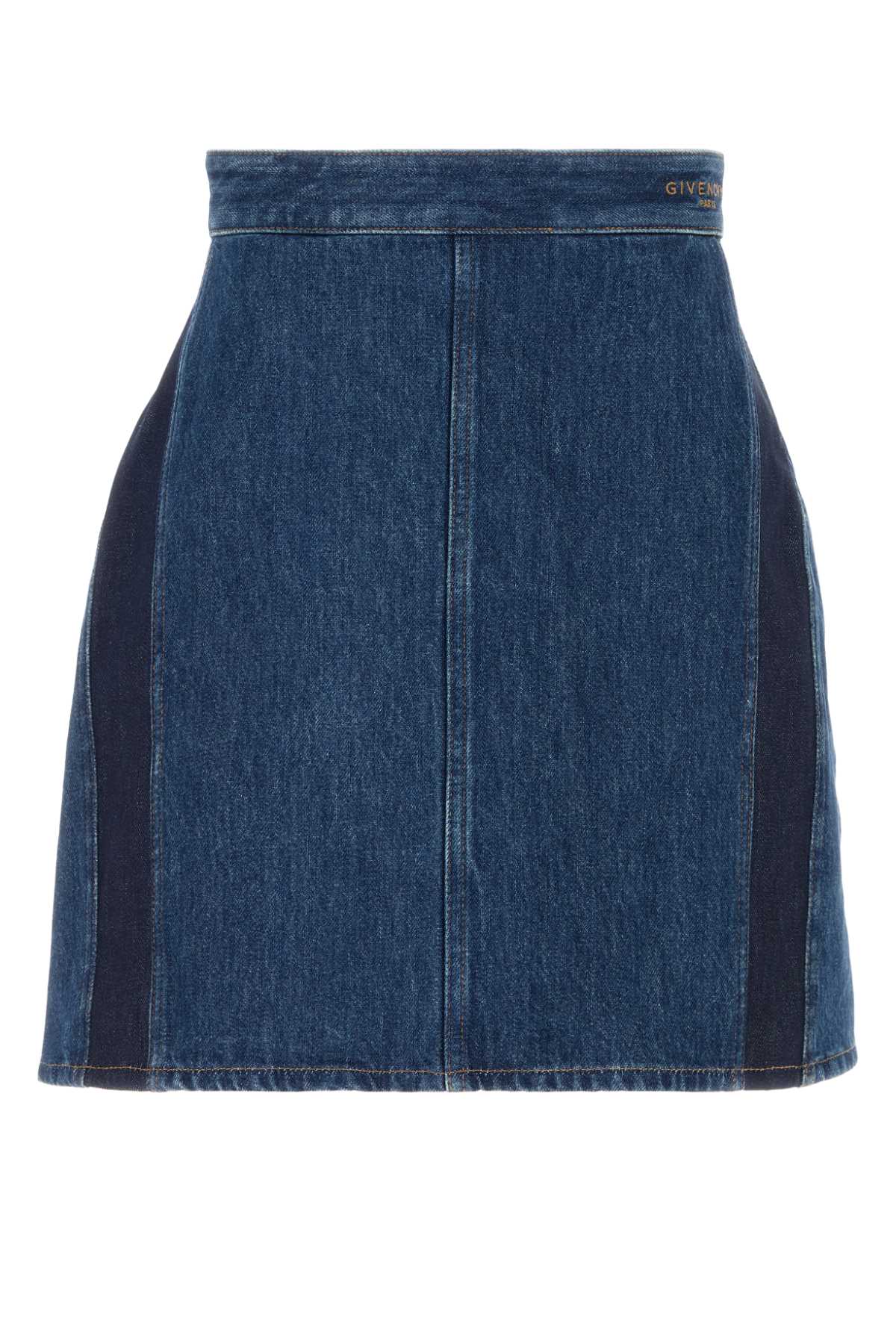 Givenchy Women Blue Denim Mini Skirt GIVENCHY