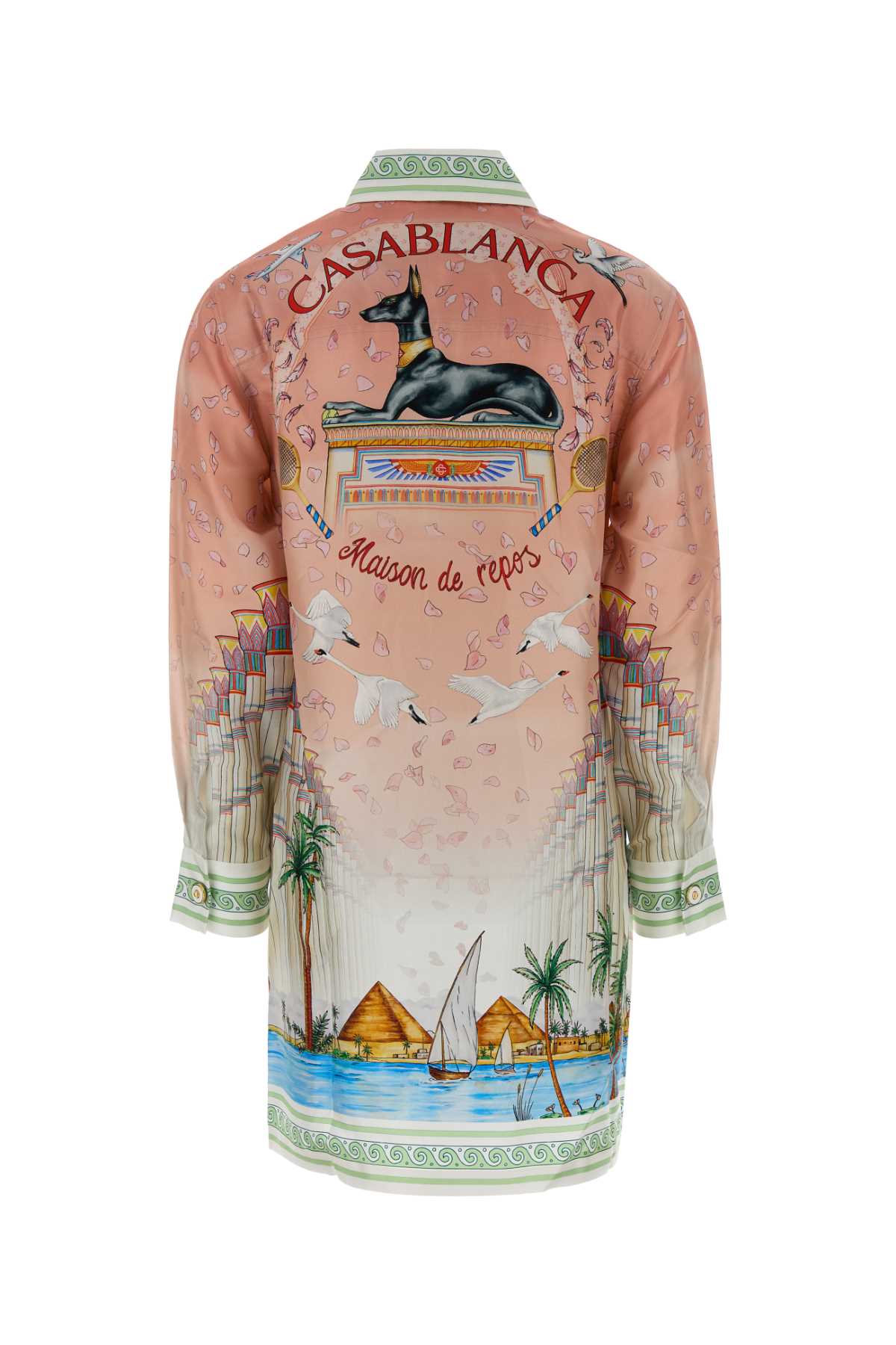 Casablanca Women Printed Twill Shirt Dress CASABLANCA