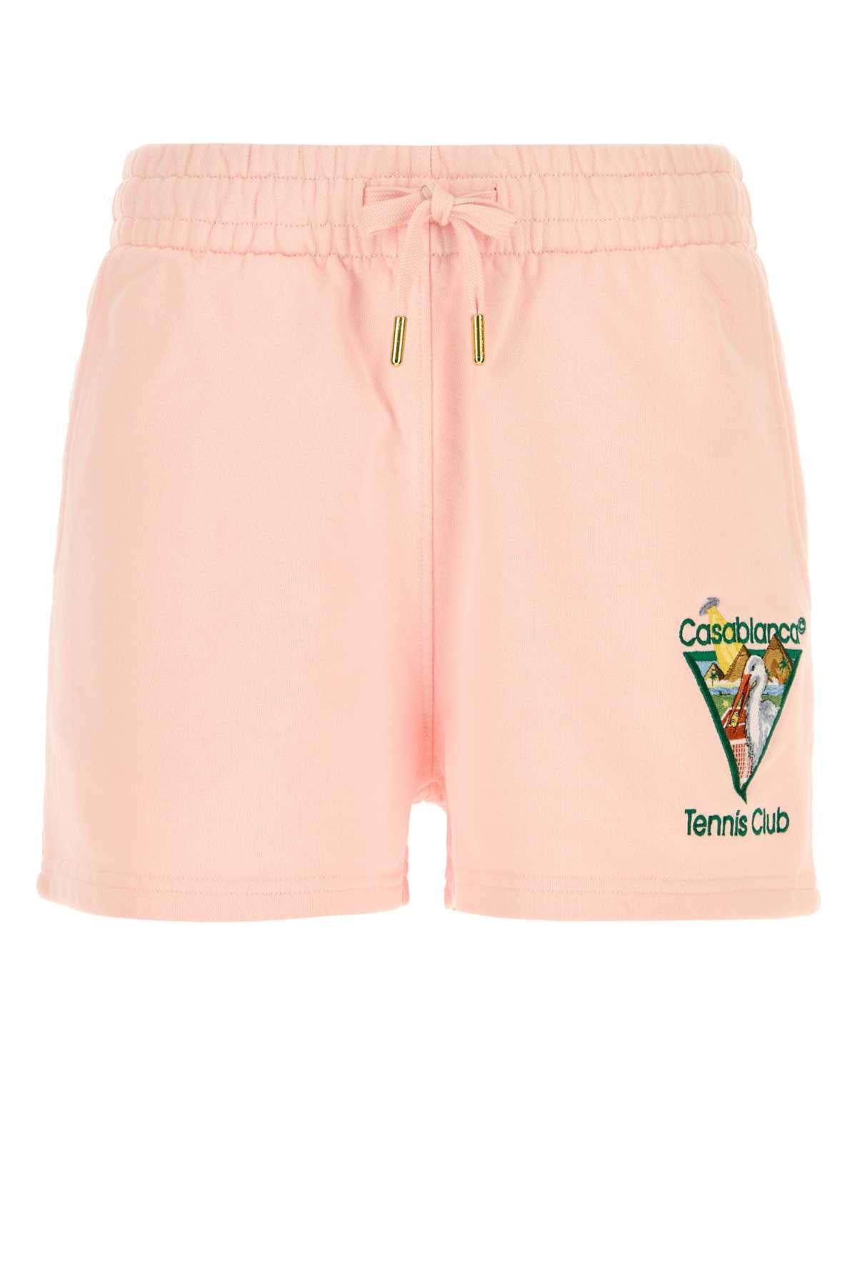 Casablanca Women Light Pink Cotton Shorts