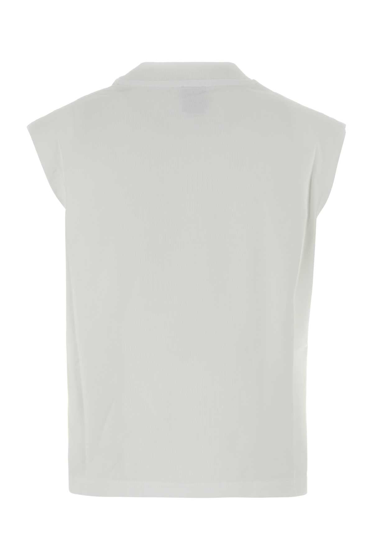 Casablanca Women White Cotton Tank Top CASABLANCA