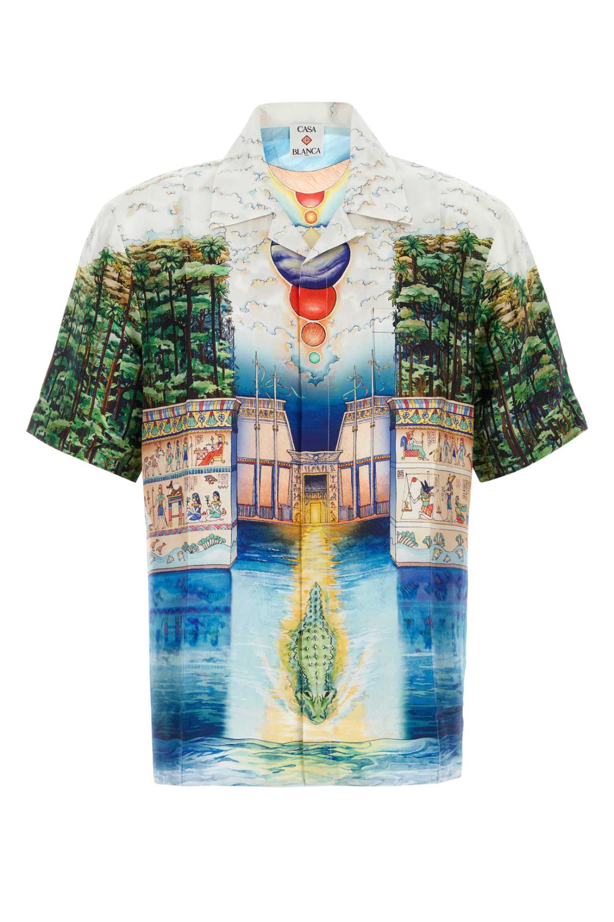 Casablanca Men Printed Silk Shirt CASABLANCA