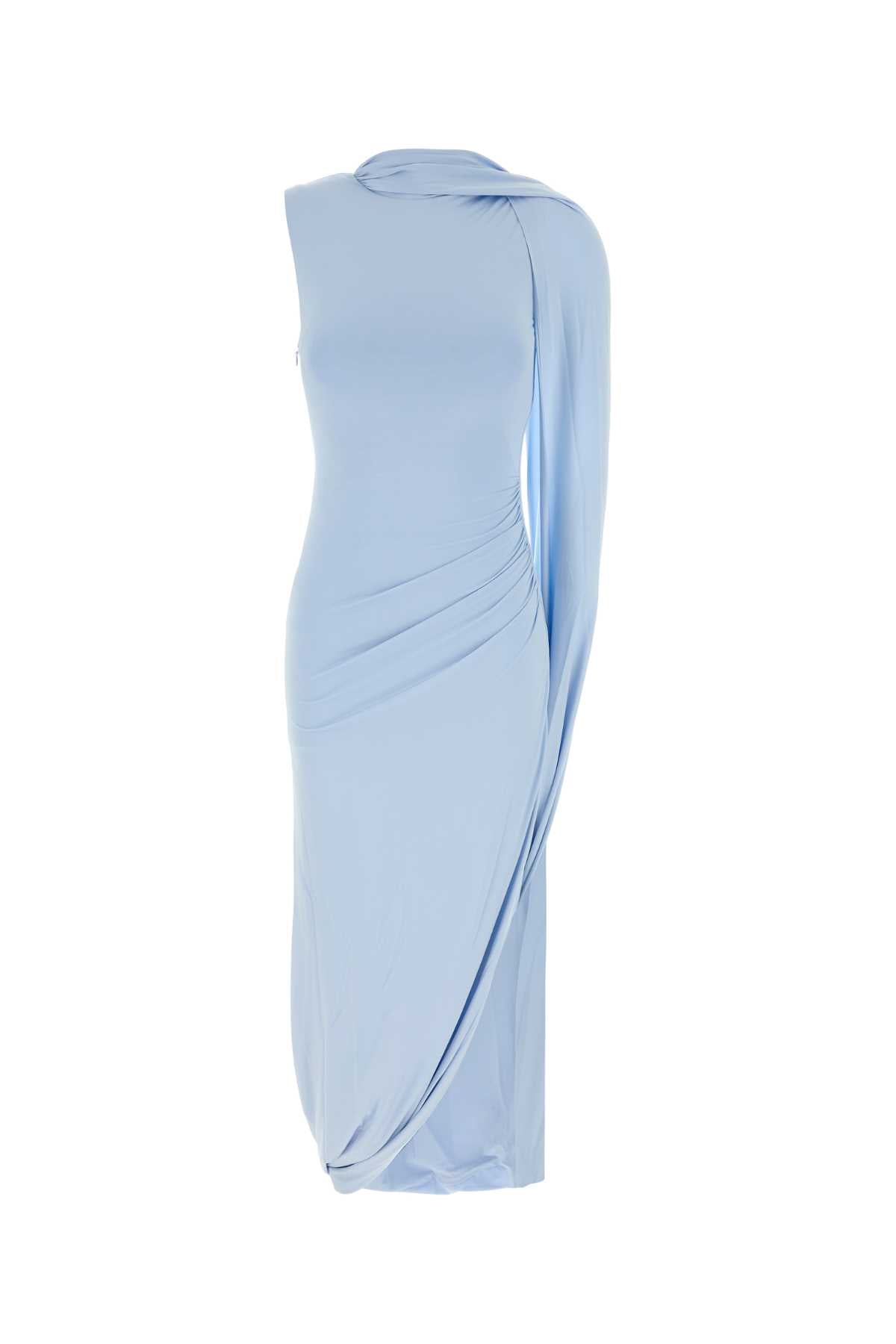 Self Portrait Women Light-Blue Stretch Viscose Dress SELF-PORTRAIT