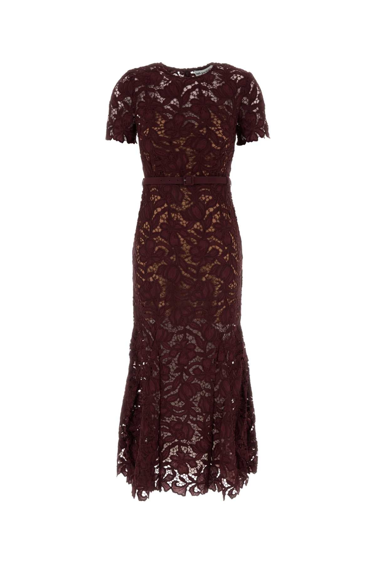 Self Portrait Women Burgundy Lace Dress SELF-PORTRAIT