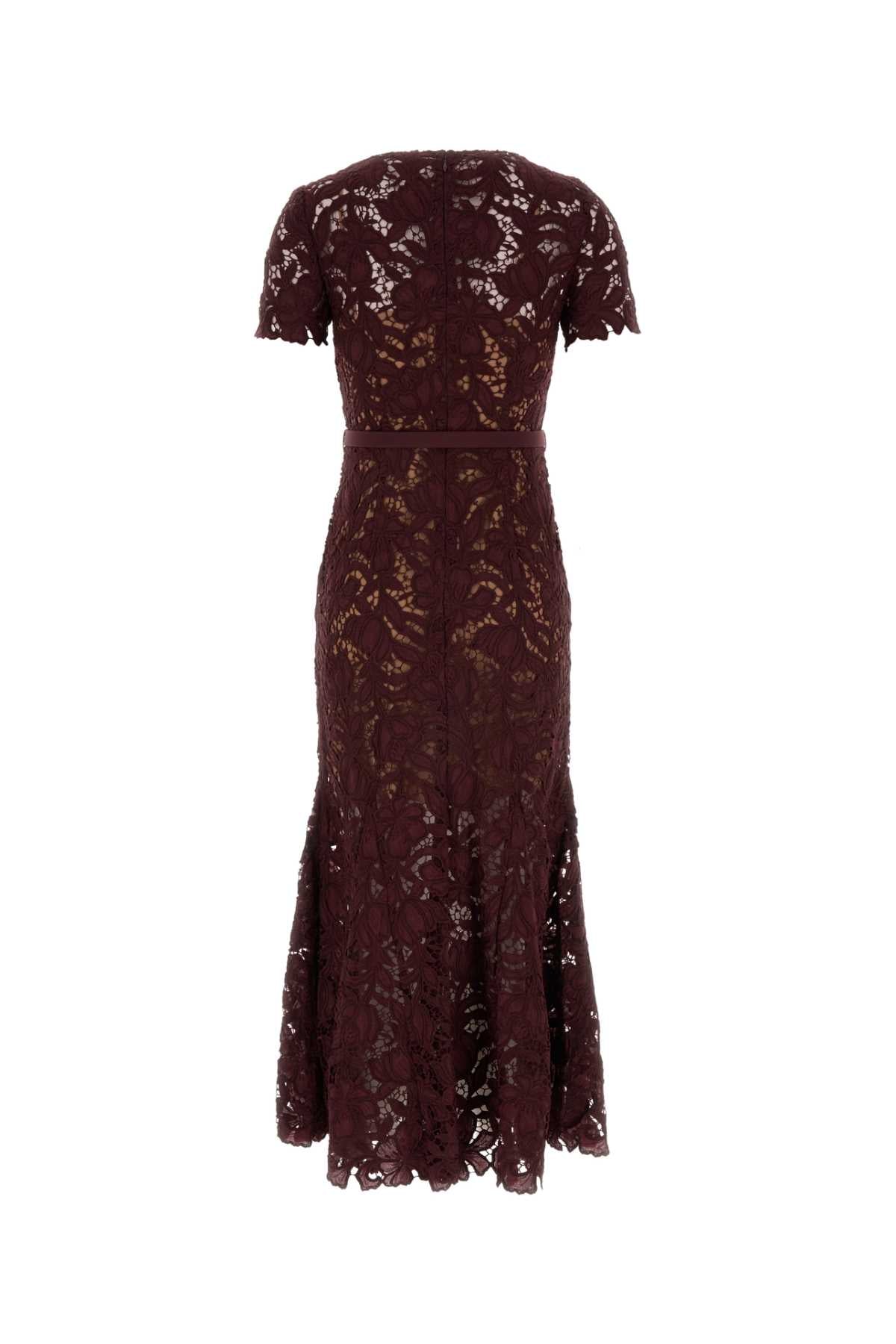 Self Portrait Women Burgundy Lace Dress SELF-PORTRAIT