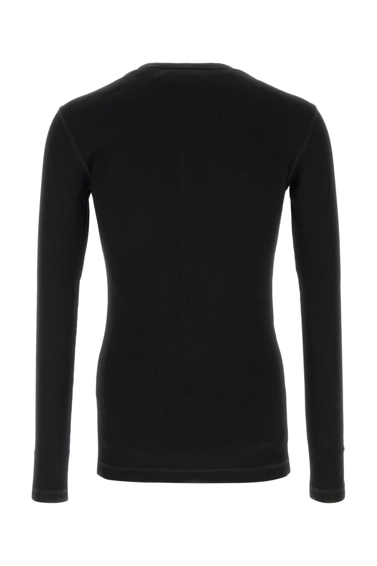 Dolce & Gabbana Men Black Cotton T-Shirt DOLCE & GABBANA