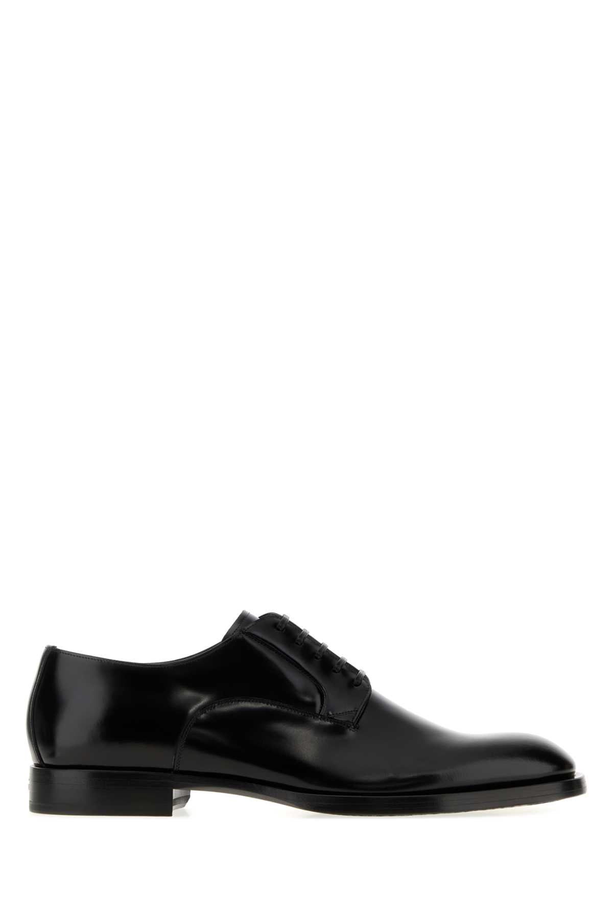Dolce & Gabbana Men Black Leather Lace-Up Shoes DOLCE & GABBANA