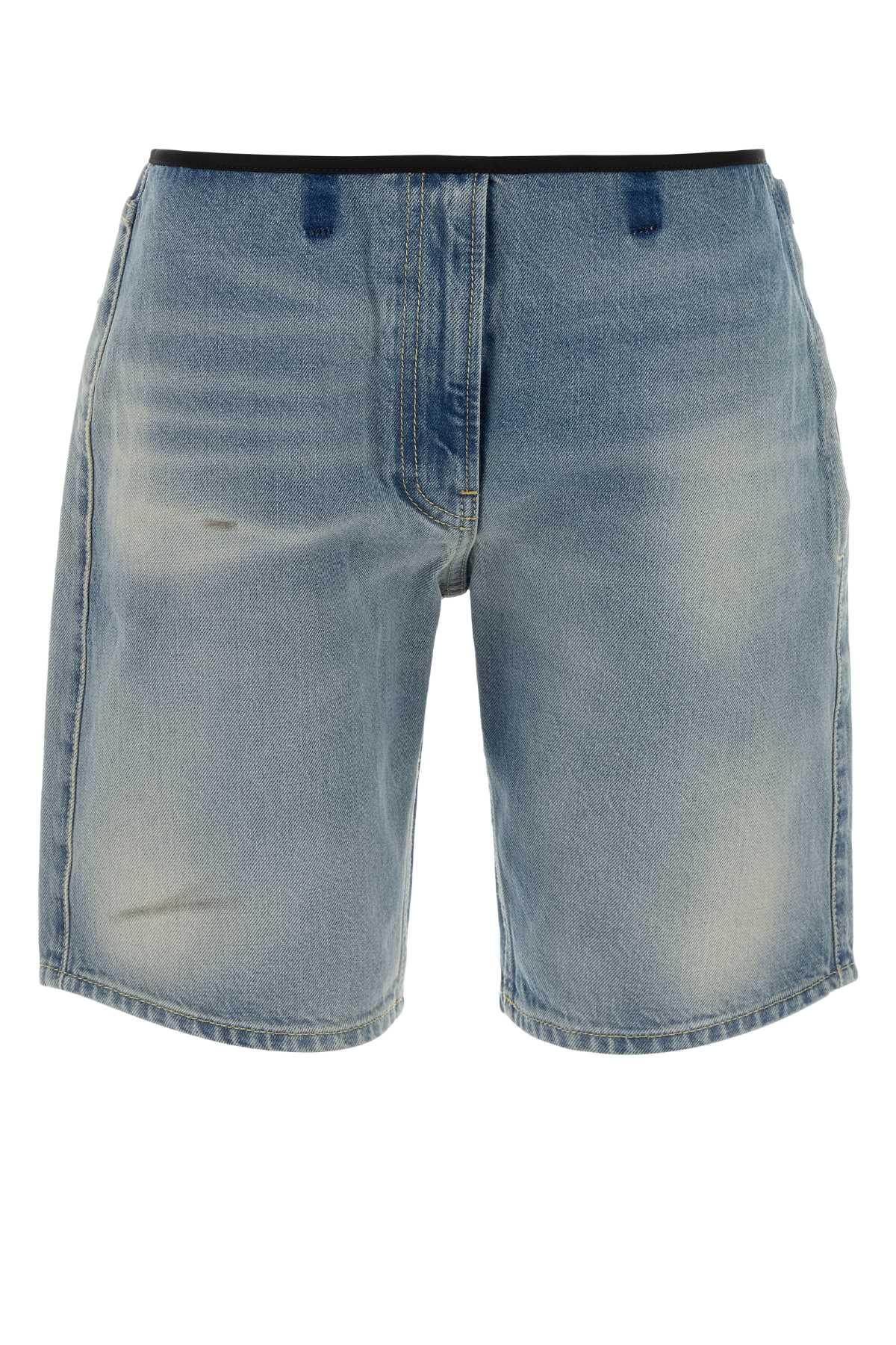 Prada Women Denim Bermuda Shorts PRADA