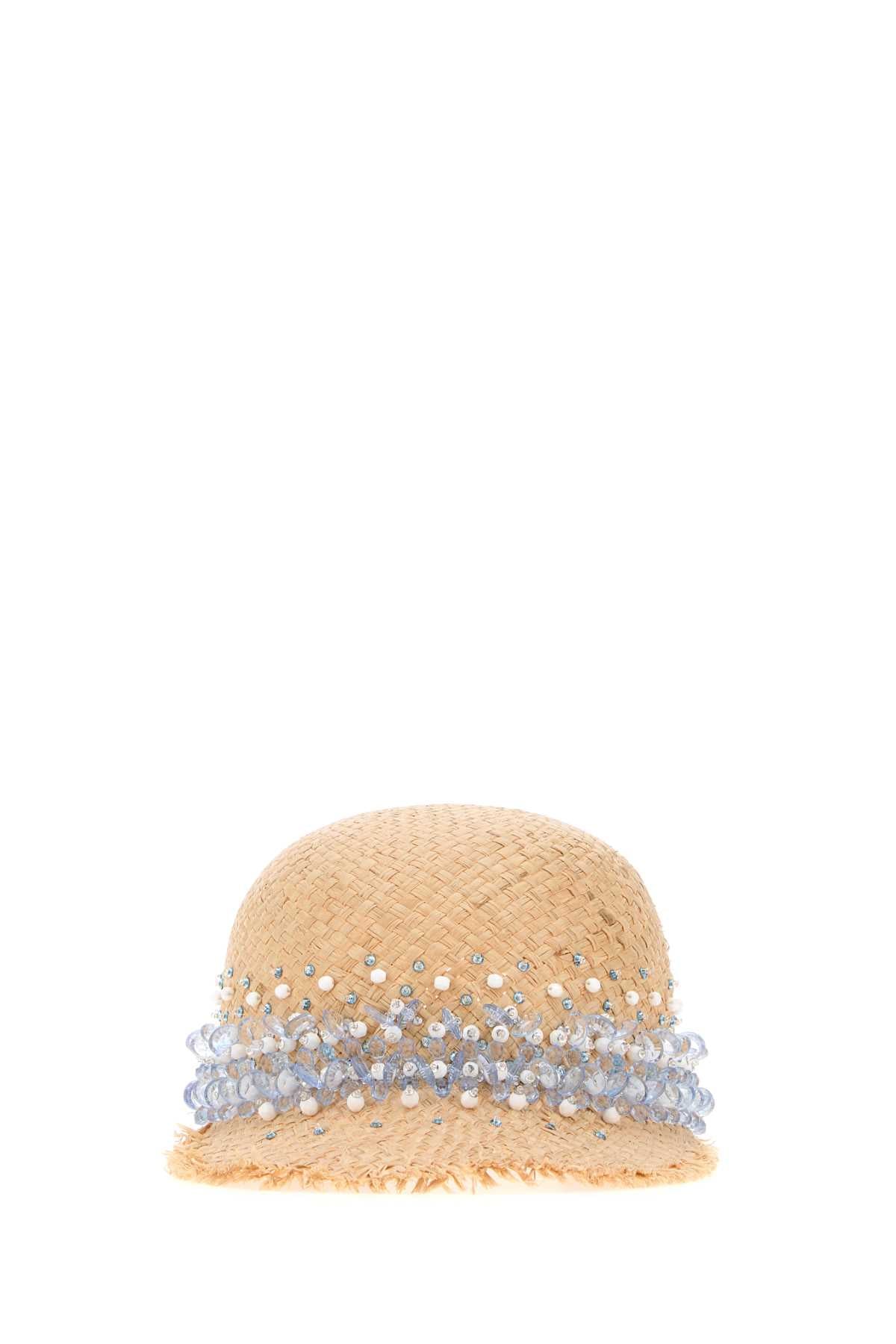 Prada Women Rafia Baseball Cap PRADA