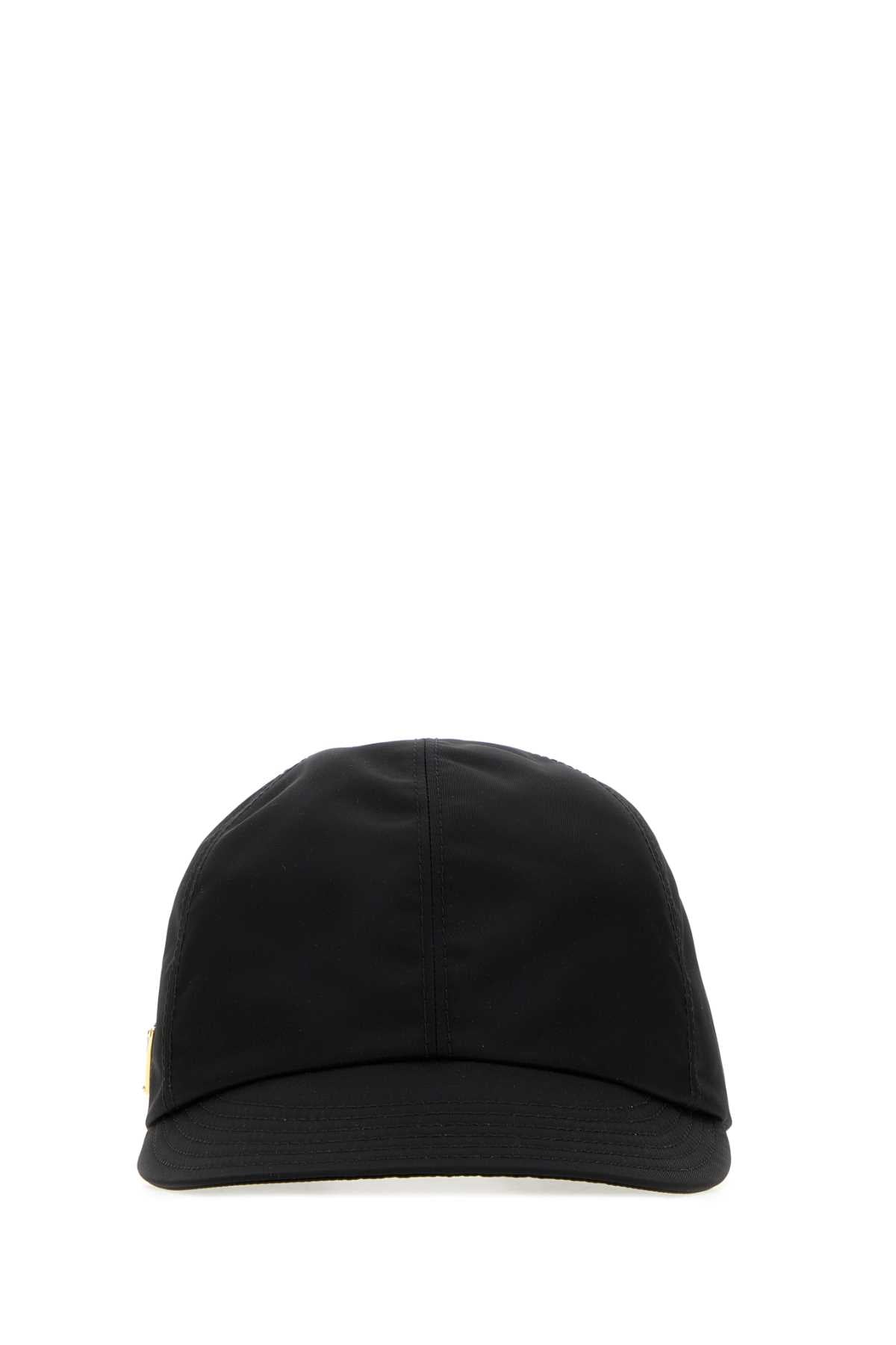 Prada Women Black Re-Nylon Baseball Cap PRADA