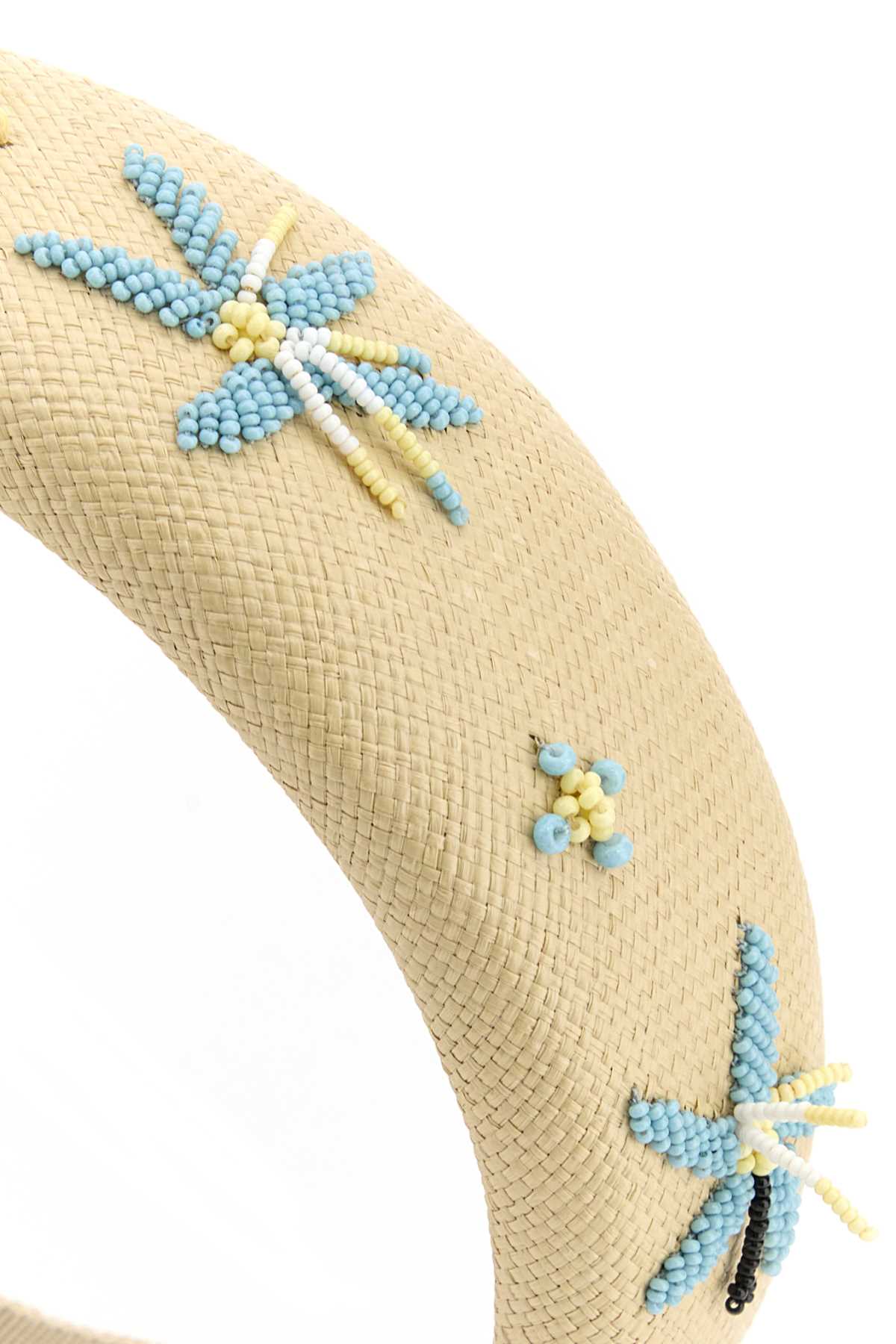 Prada Women Cream Canvas Hairband PRADA
