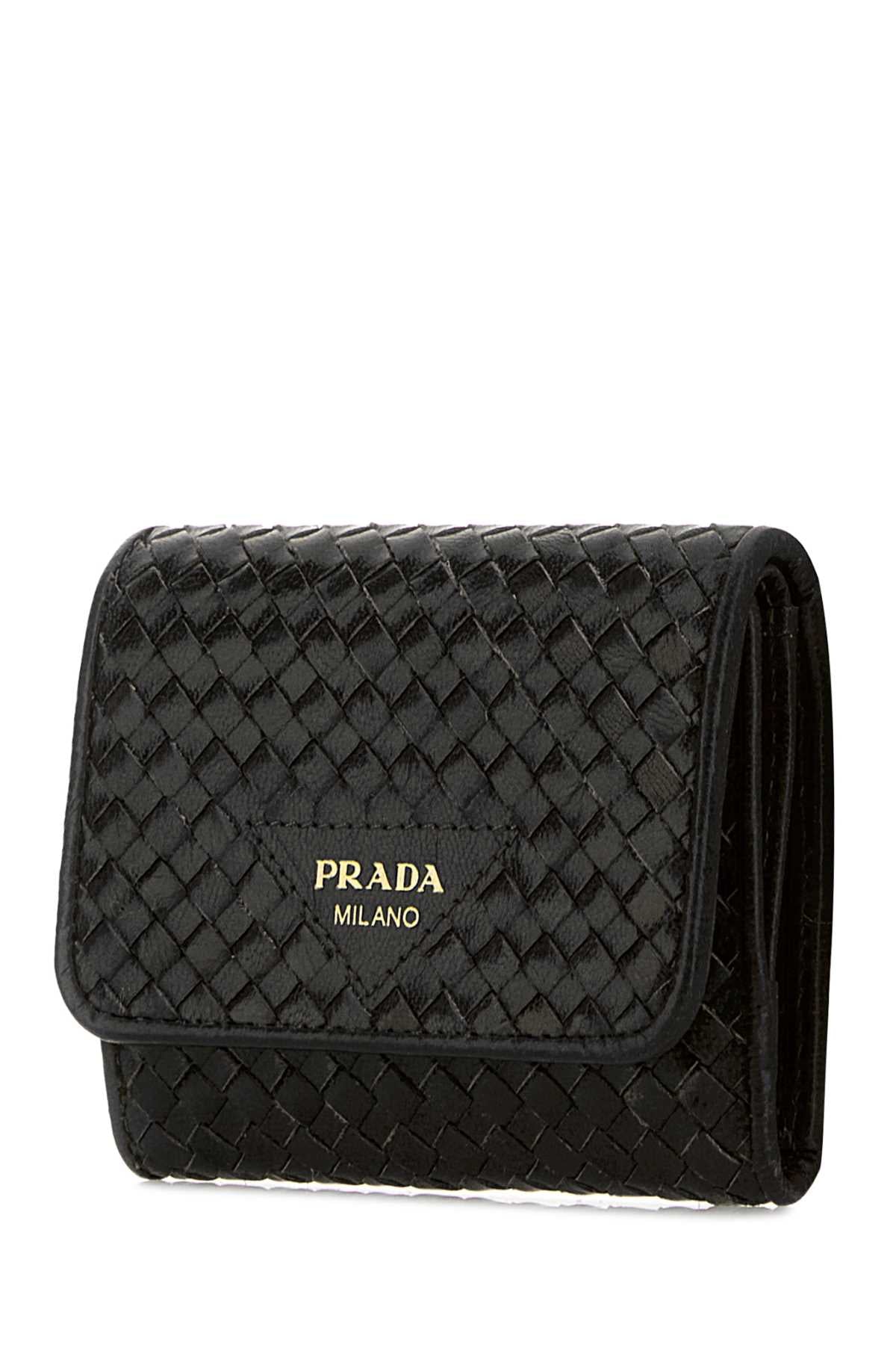 Prada Women Black Leather Wallet PRADA