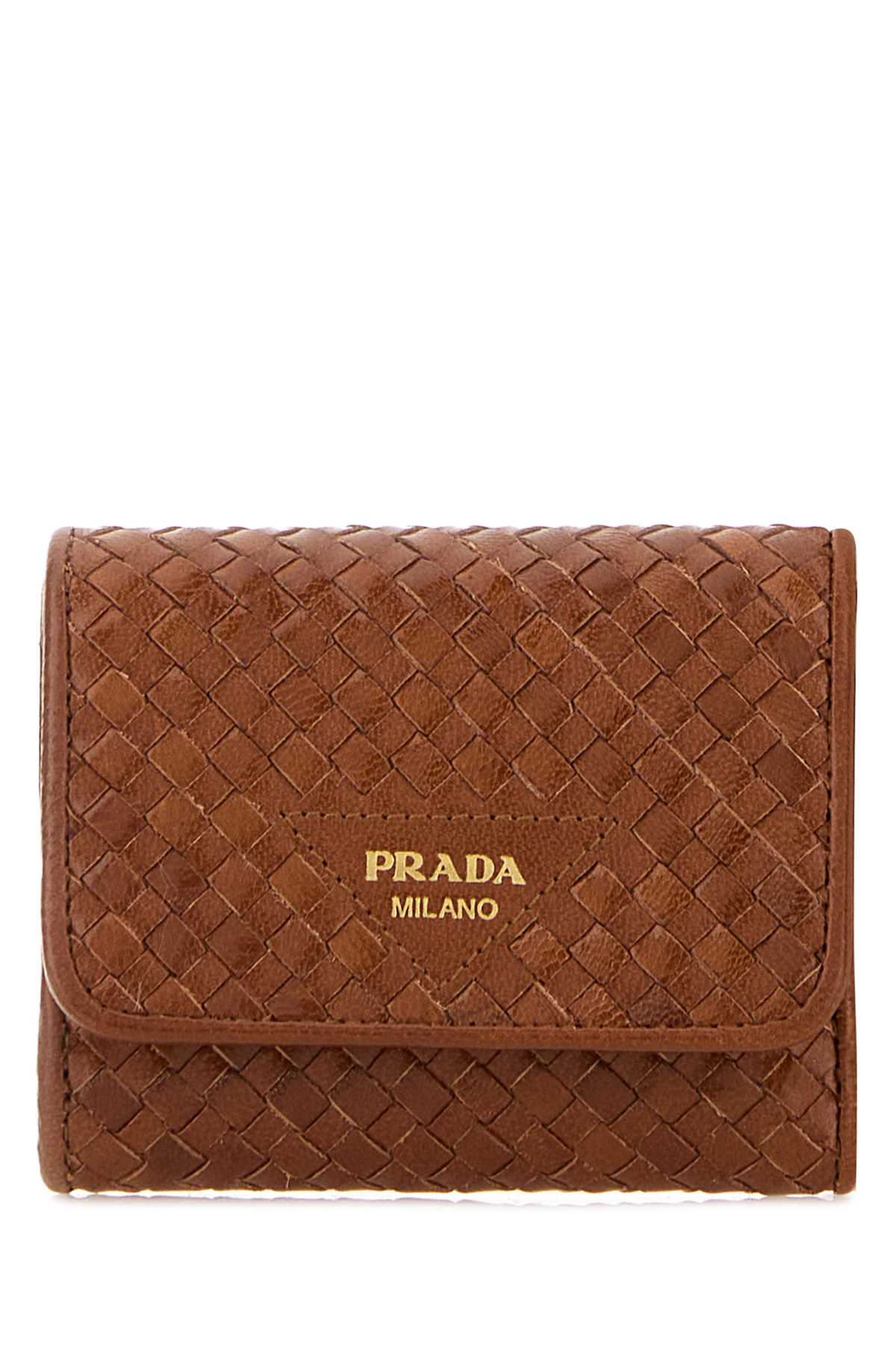 Prada Women Caramel Leather Wallet PRADA