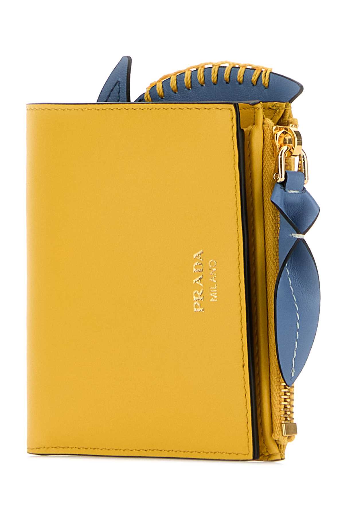 Prada Women Yellow Leather Wallet PRADA