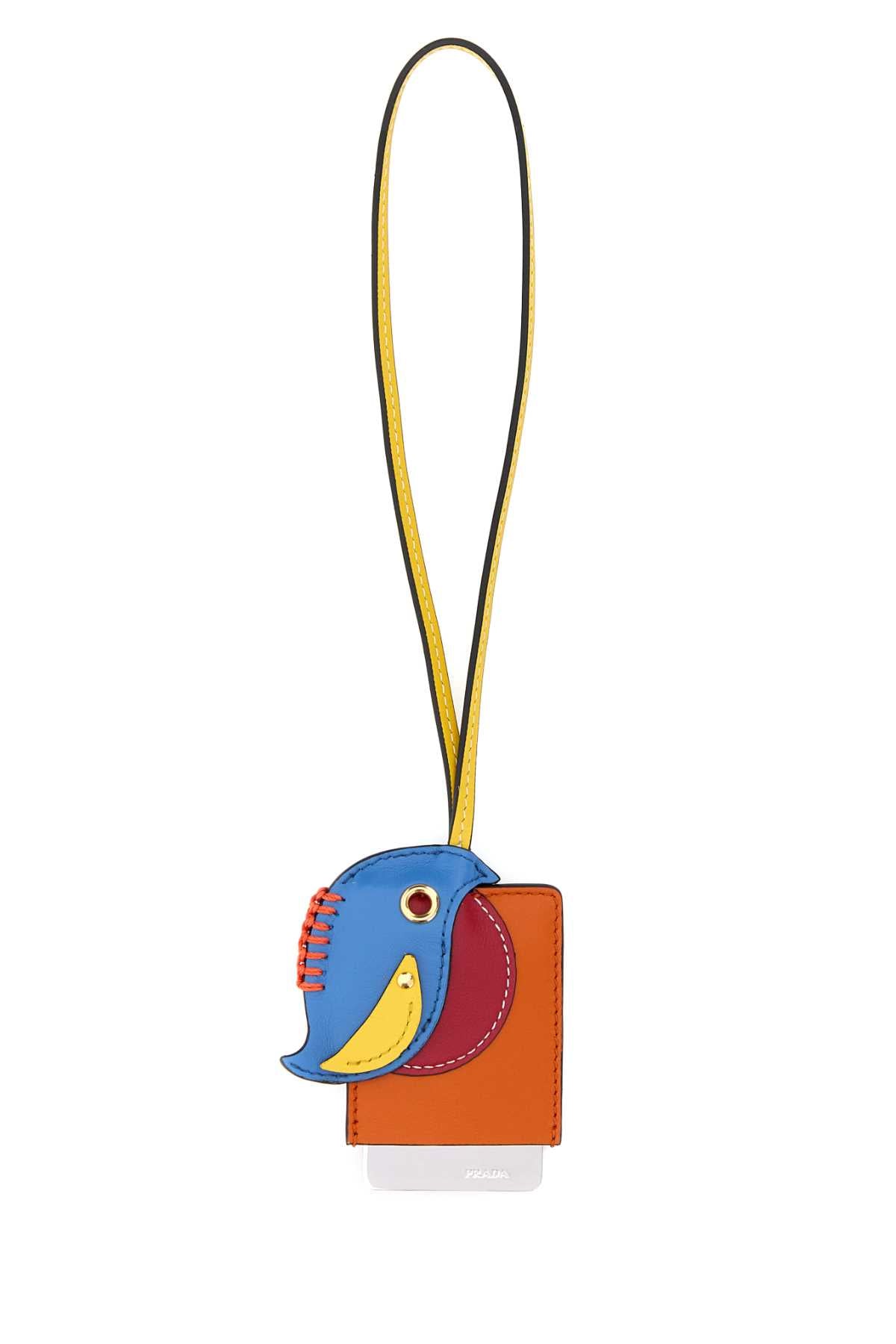 Prada Women Multicolor Leather Bag Charm PRADA