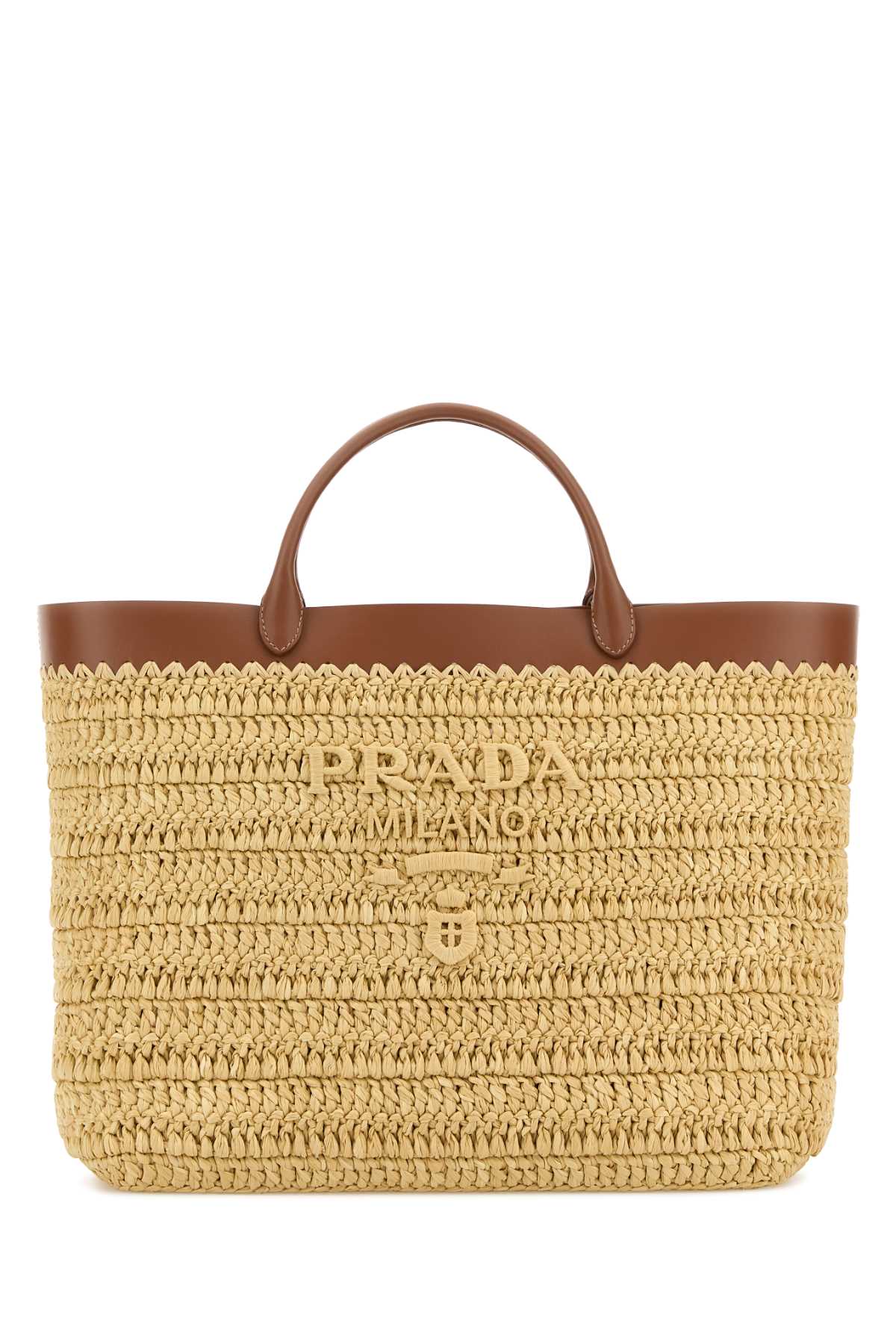 Prada Women Raffia Shopping Bag PRADA