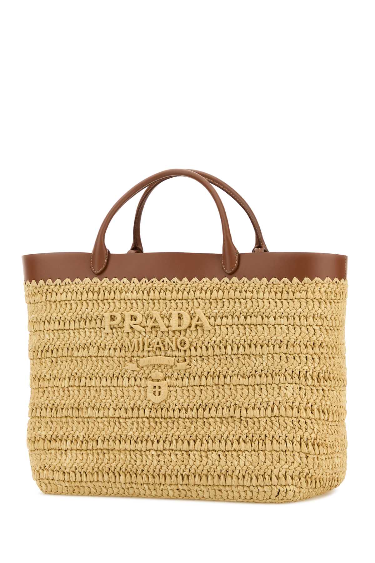 Prada Women Raffia Shopping Bag PRADA