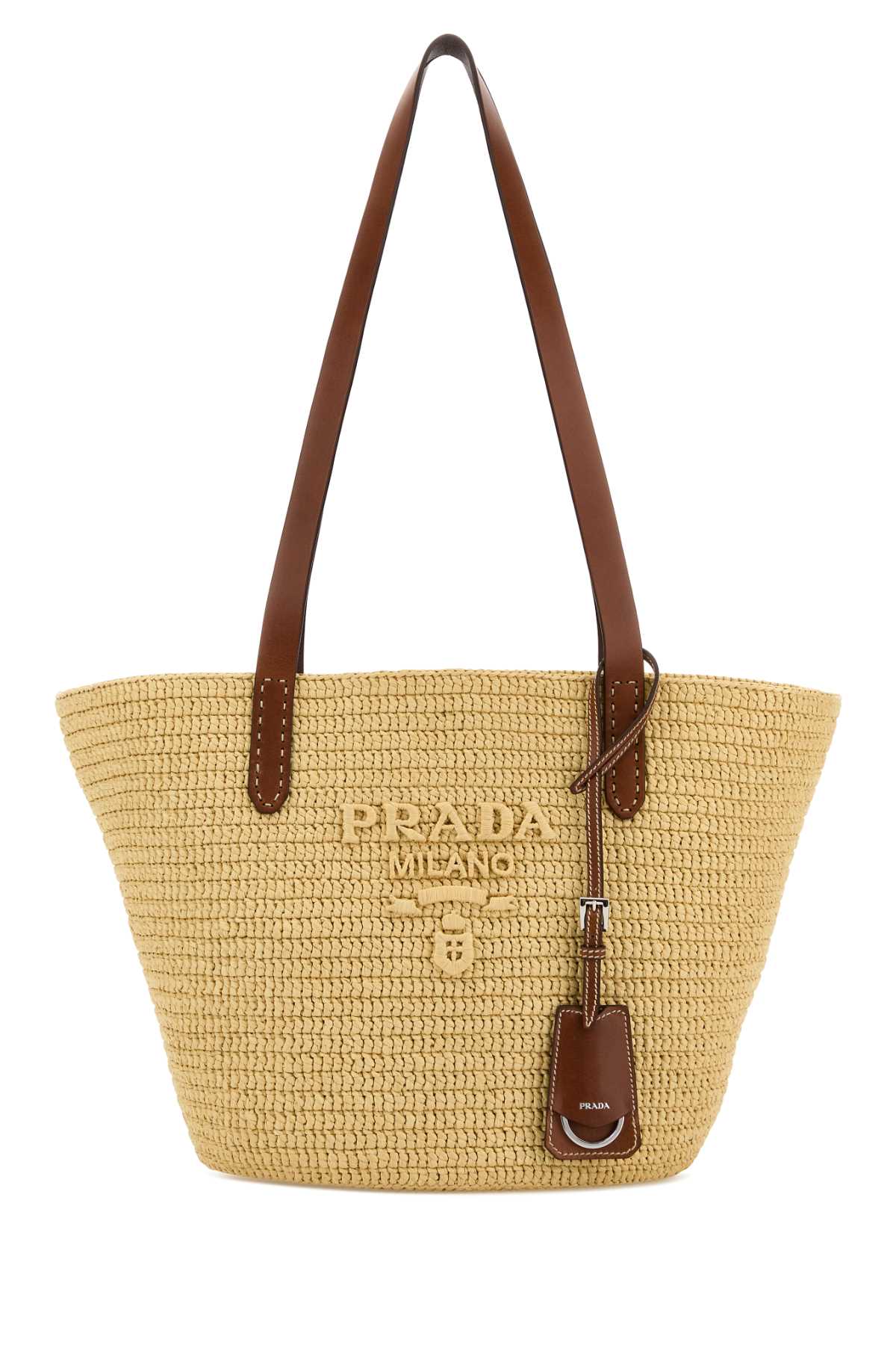 Prada Women Raffia Bucket Bag PRADA