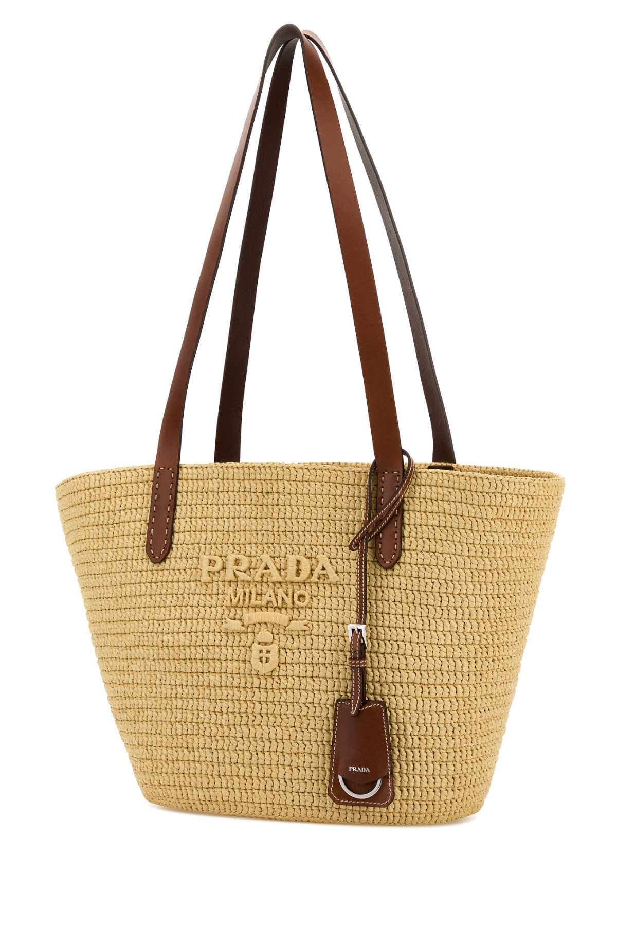 Prada Women Raffia Bucket Bag PRADA