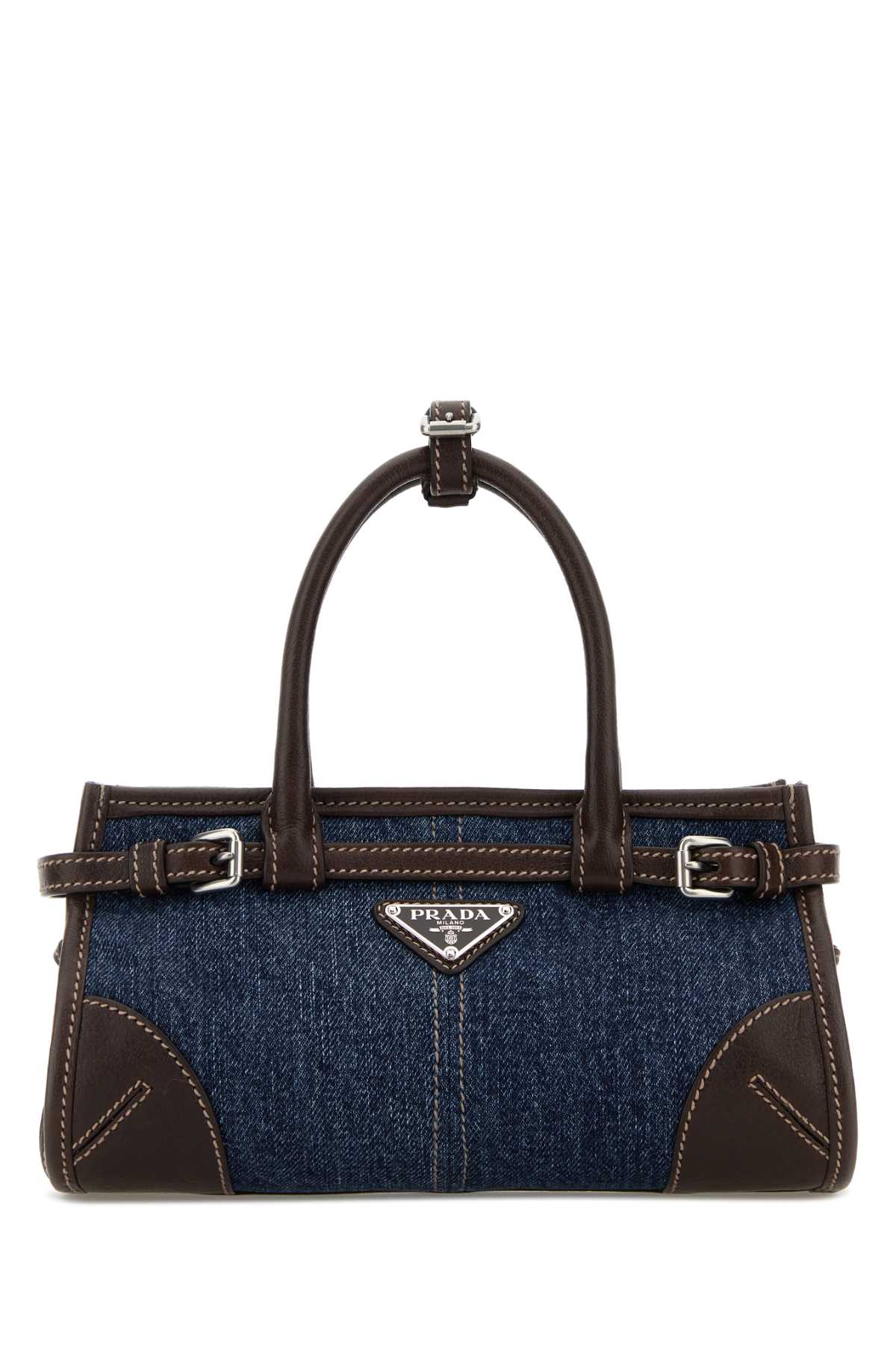 Prada Women Denim Small Prada Bonnie Handbag PRADA