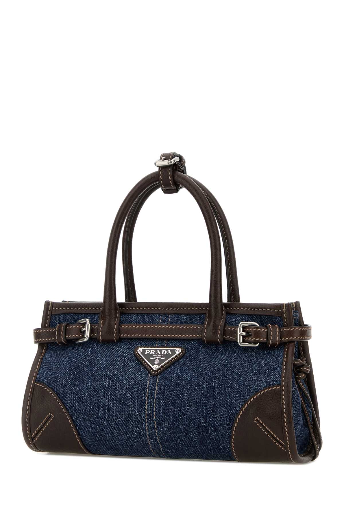 Prada Women Denim Small Prada Bonnie Handbag PRADA