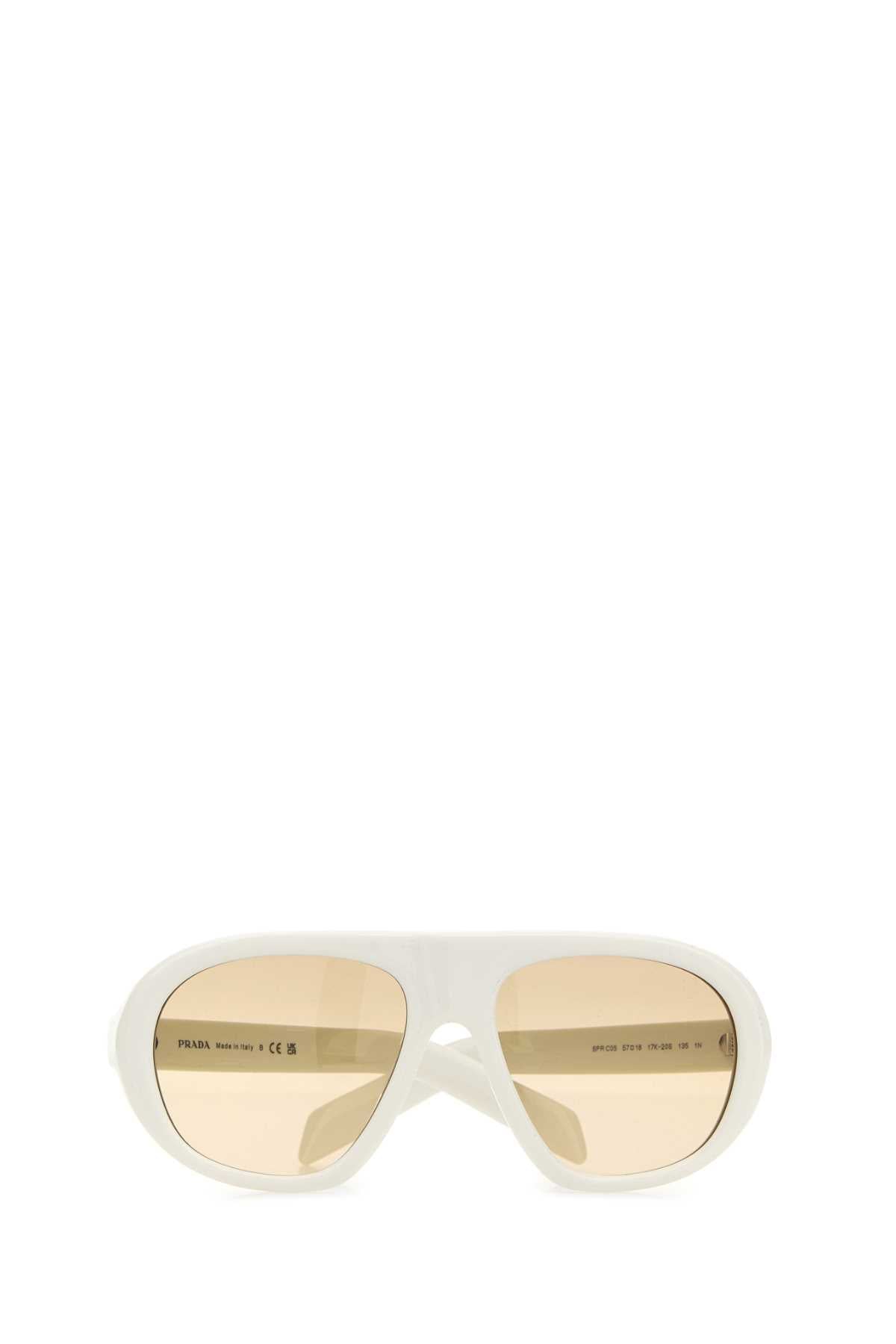 Prada Women White Acetate Prada Eyewear Collection Sunglasses PRADA