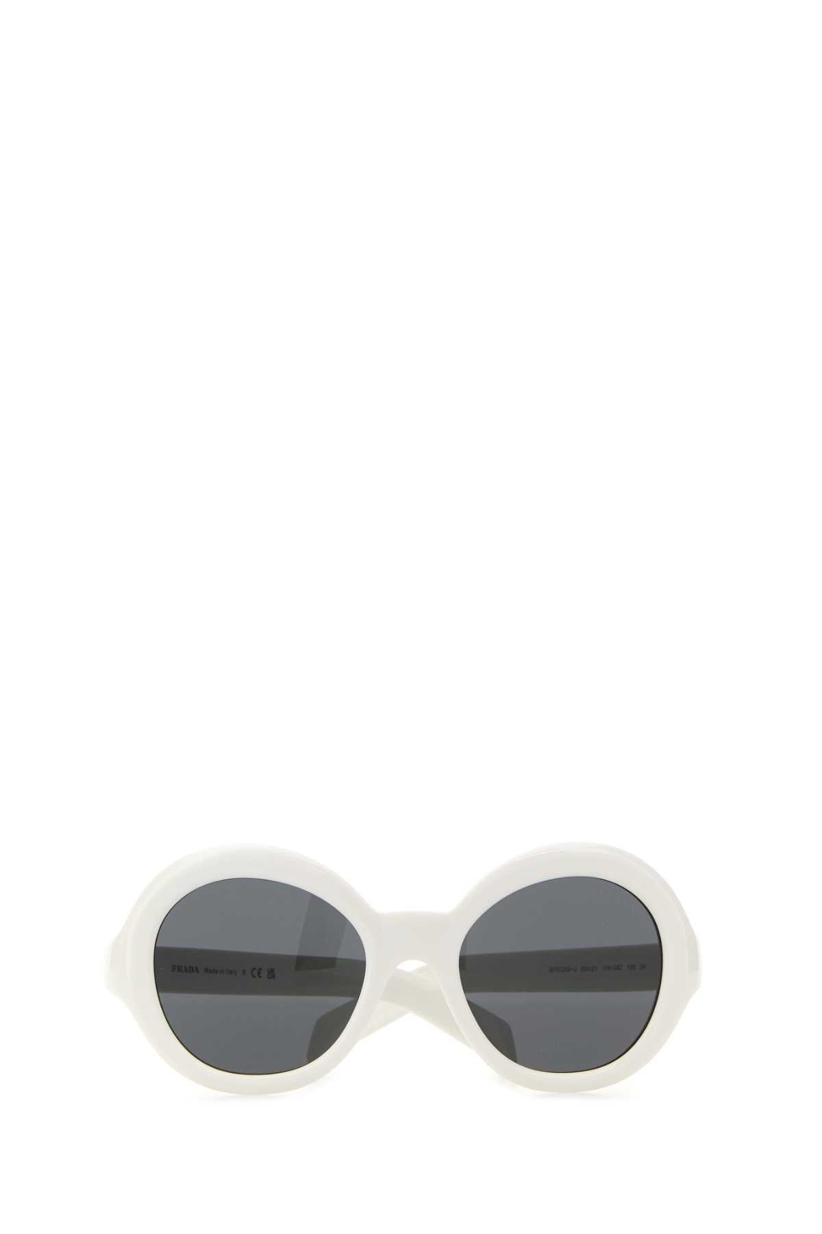 Prada Women White Acetate Prada Eyewear Collection Sunglasses PRADA