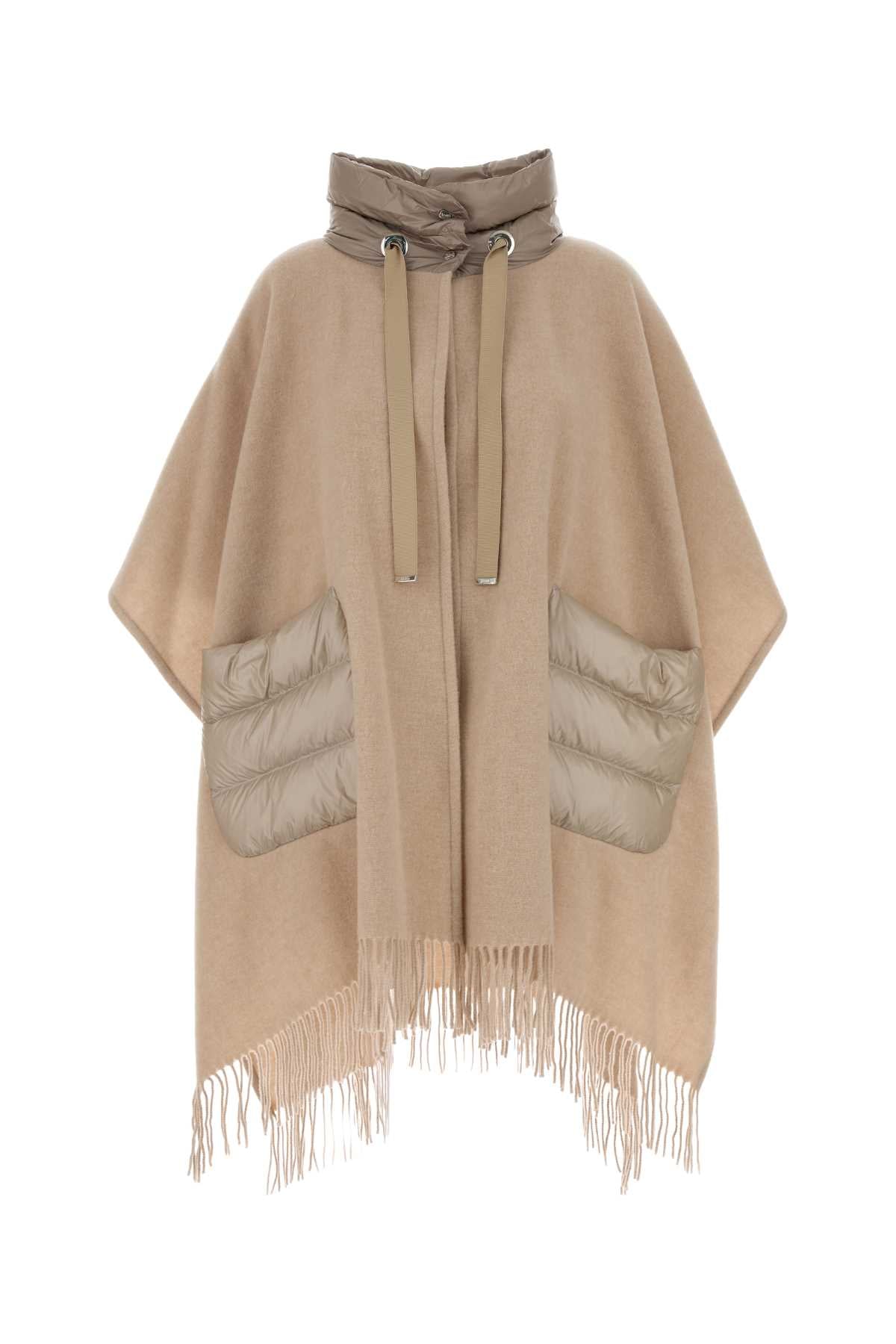 Herno Women Pink Wool Blend Cape HERNO