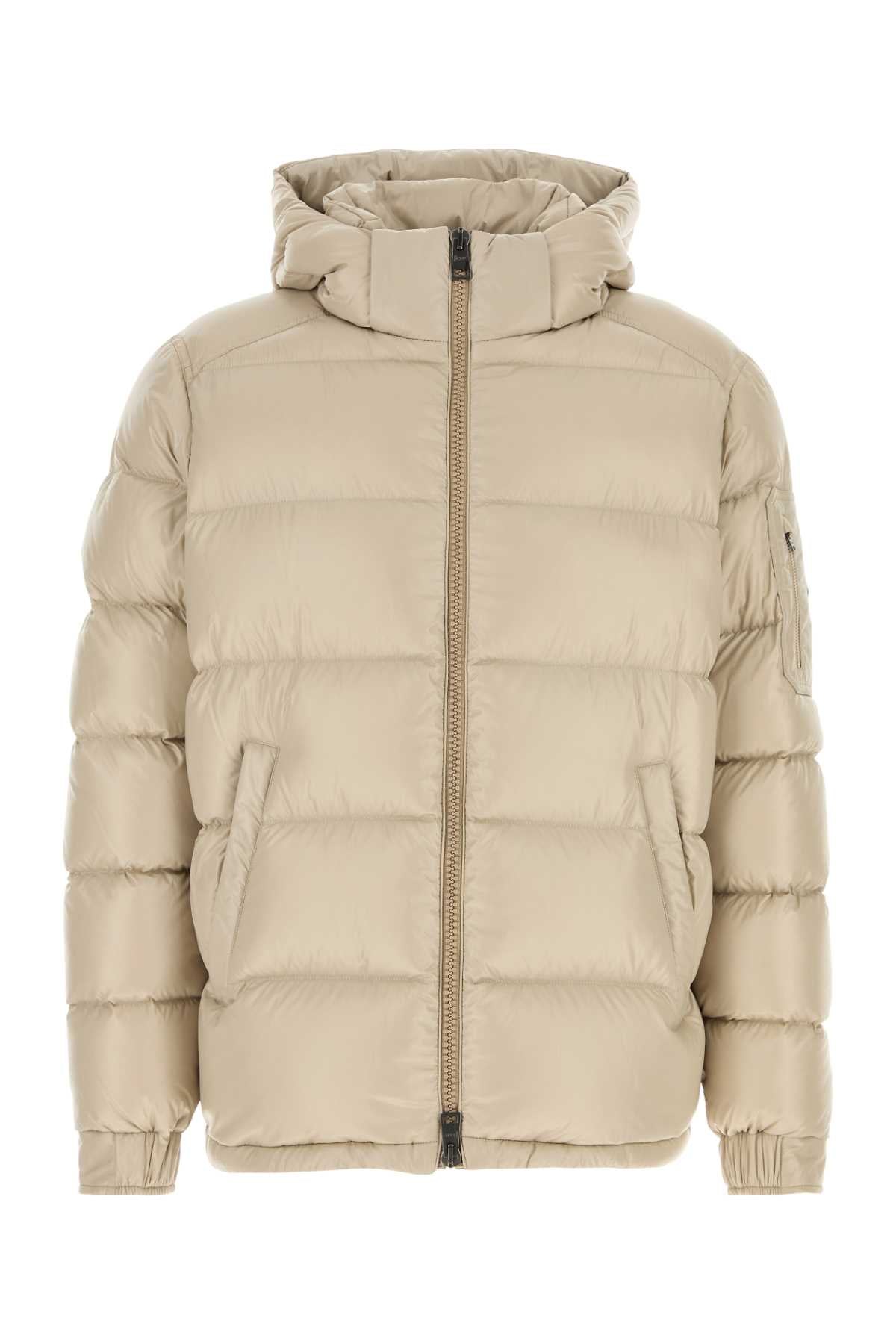 Herno Men Sand Nylon Down Jacket HERNO
