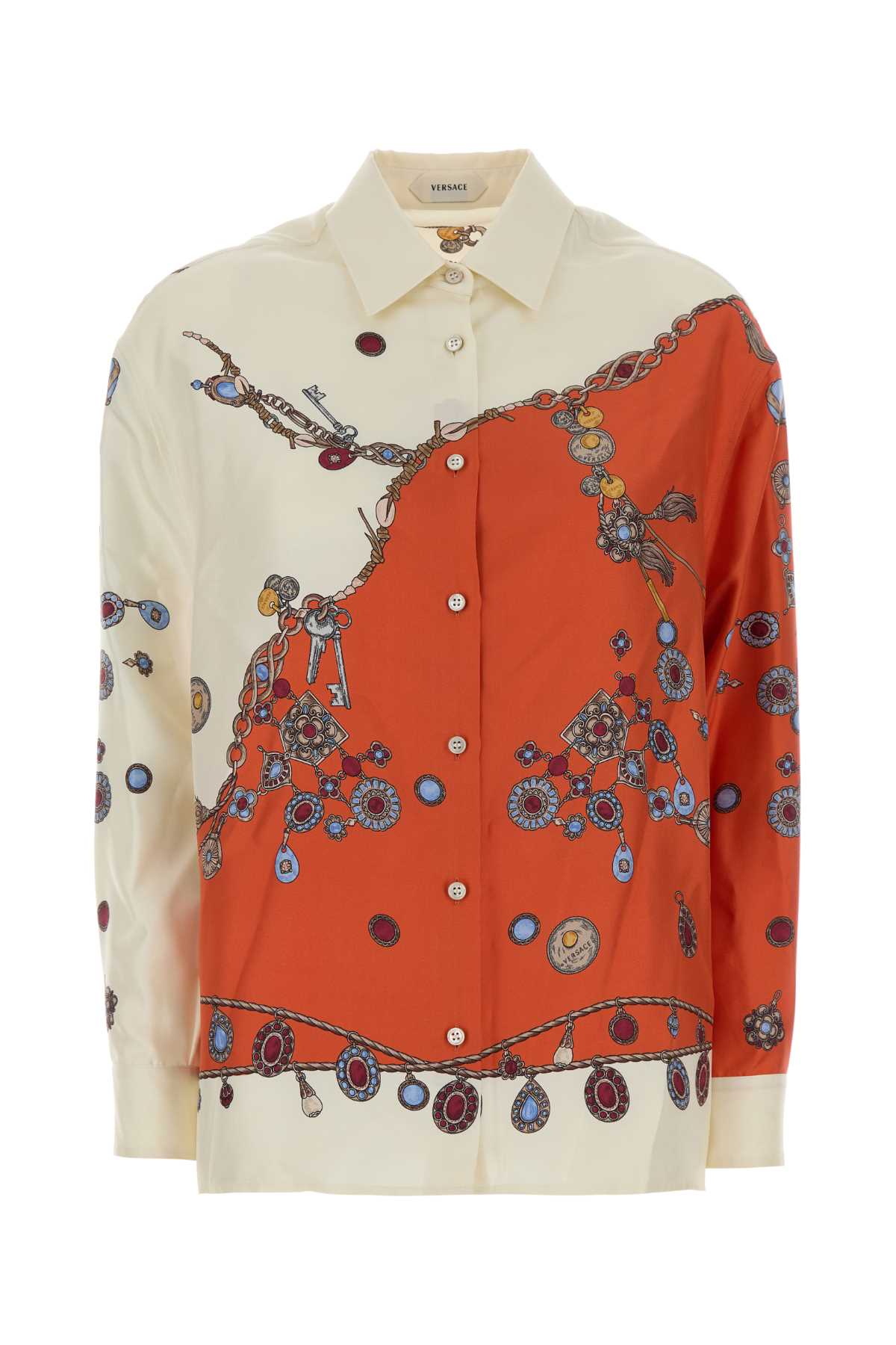 Versace Women Printed Silk Shirt VERSACE