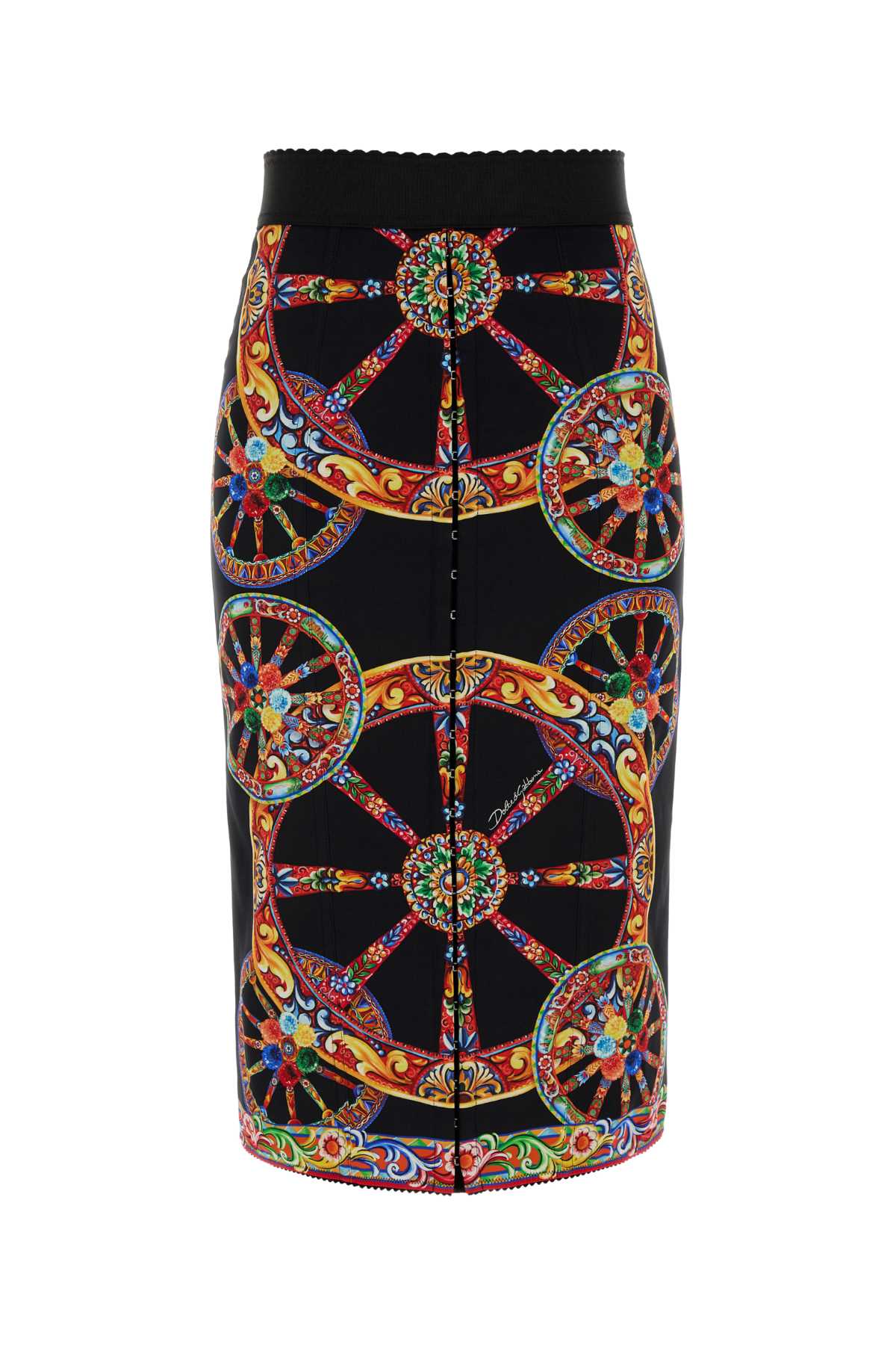 Dolce & Gabbana Women Printed Charmeuse Skirt DOLCE & GABBANA