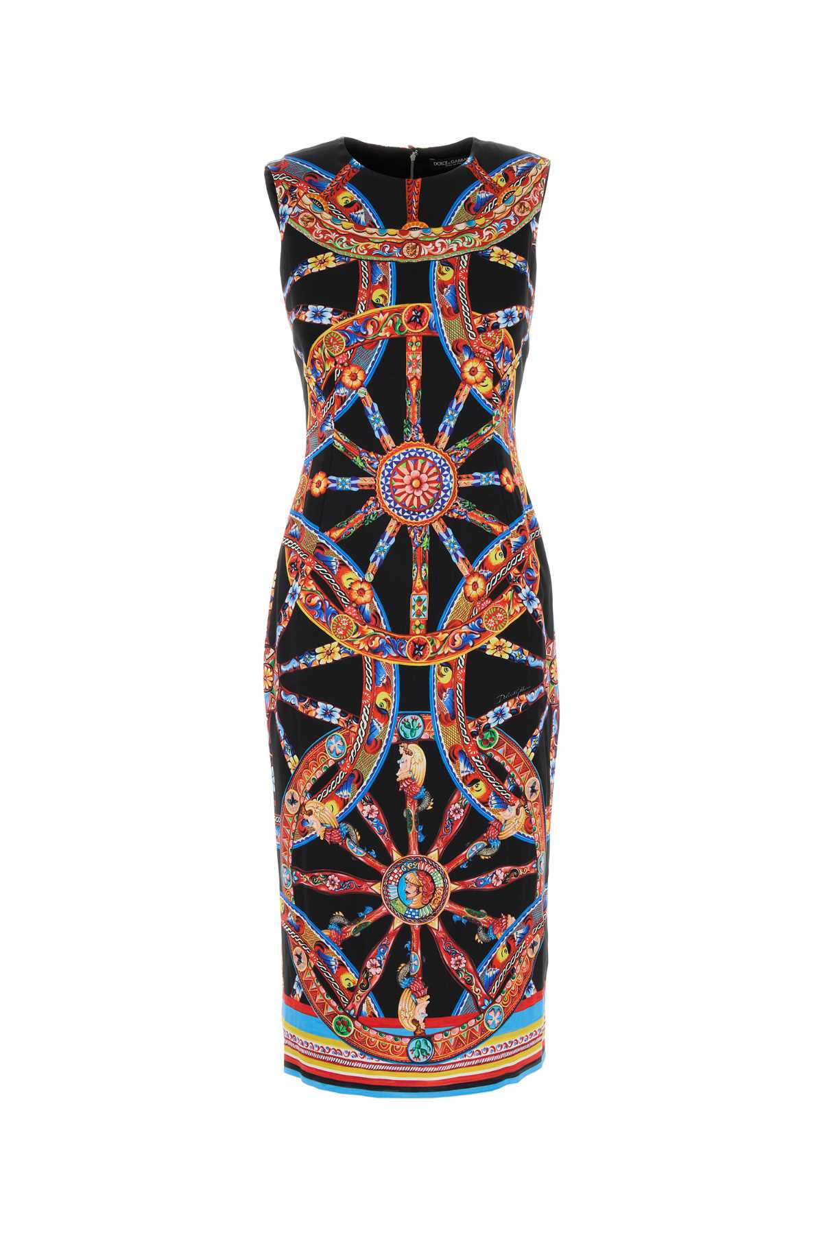 Dolce & Gabbana Women Printed Satin Dress DOLCE & GABBANA