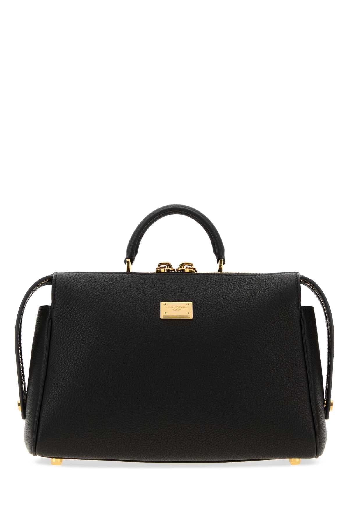 Dolce & Gabbana Women Black Leather Vittoria Handbag DOLCE & GABBANA