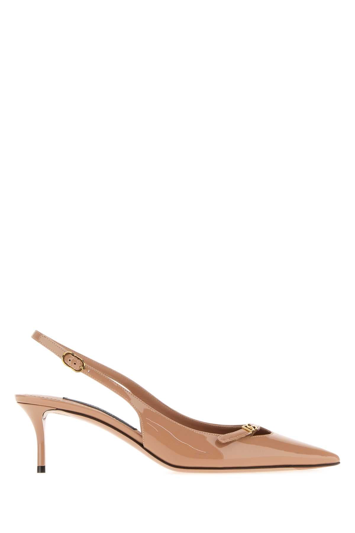 Dolce & Gabbana Women Antiqued Pink Leather Pumps DOLCE & GABBANA