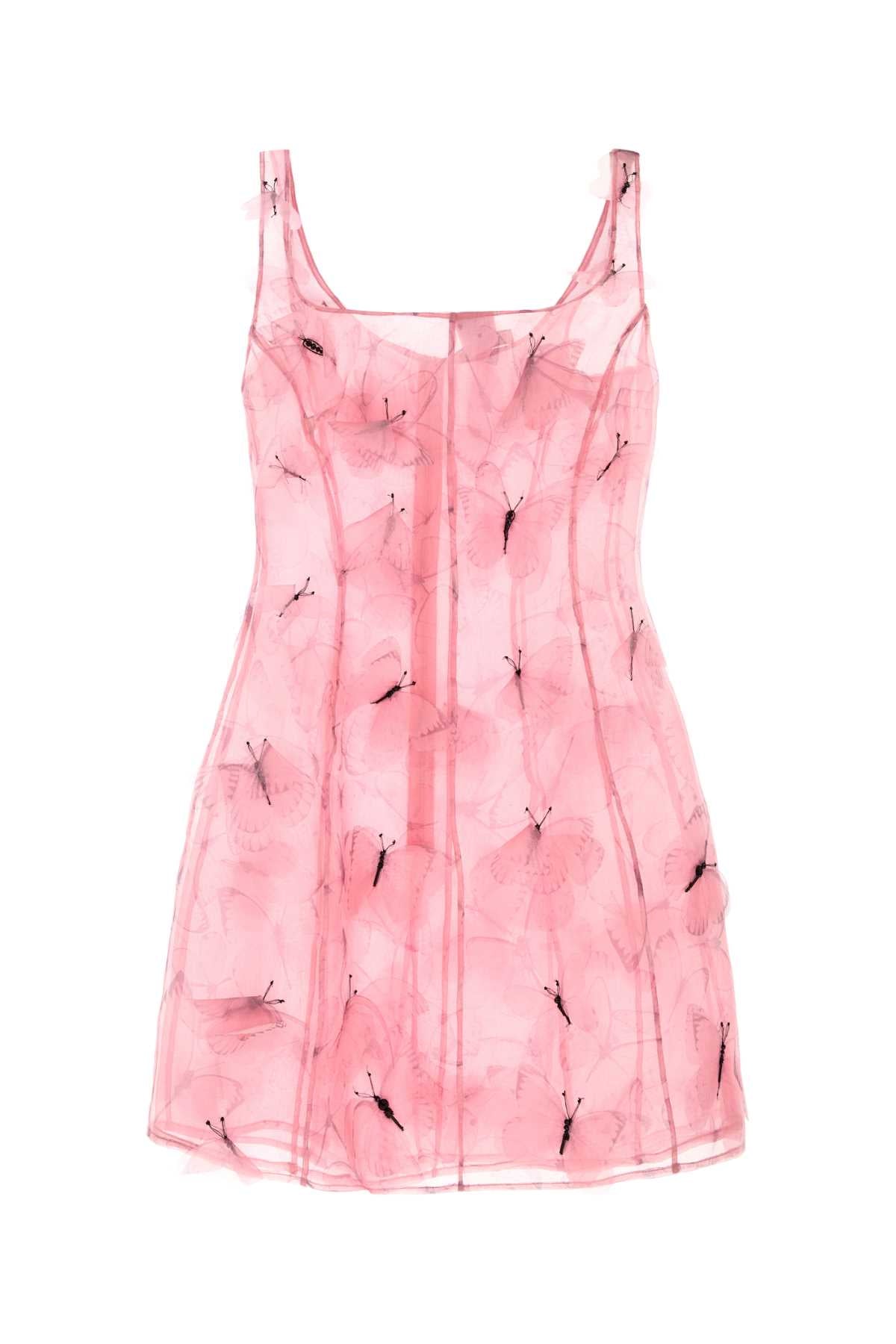 Blumarine Women Pink Silk Mini Dress BLUMARINE